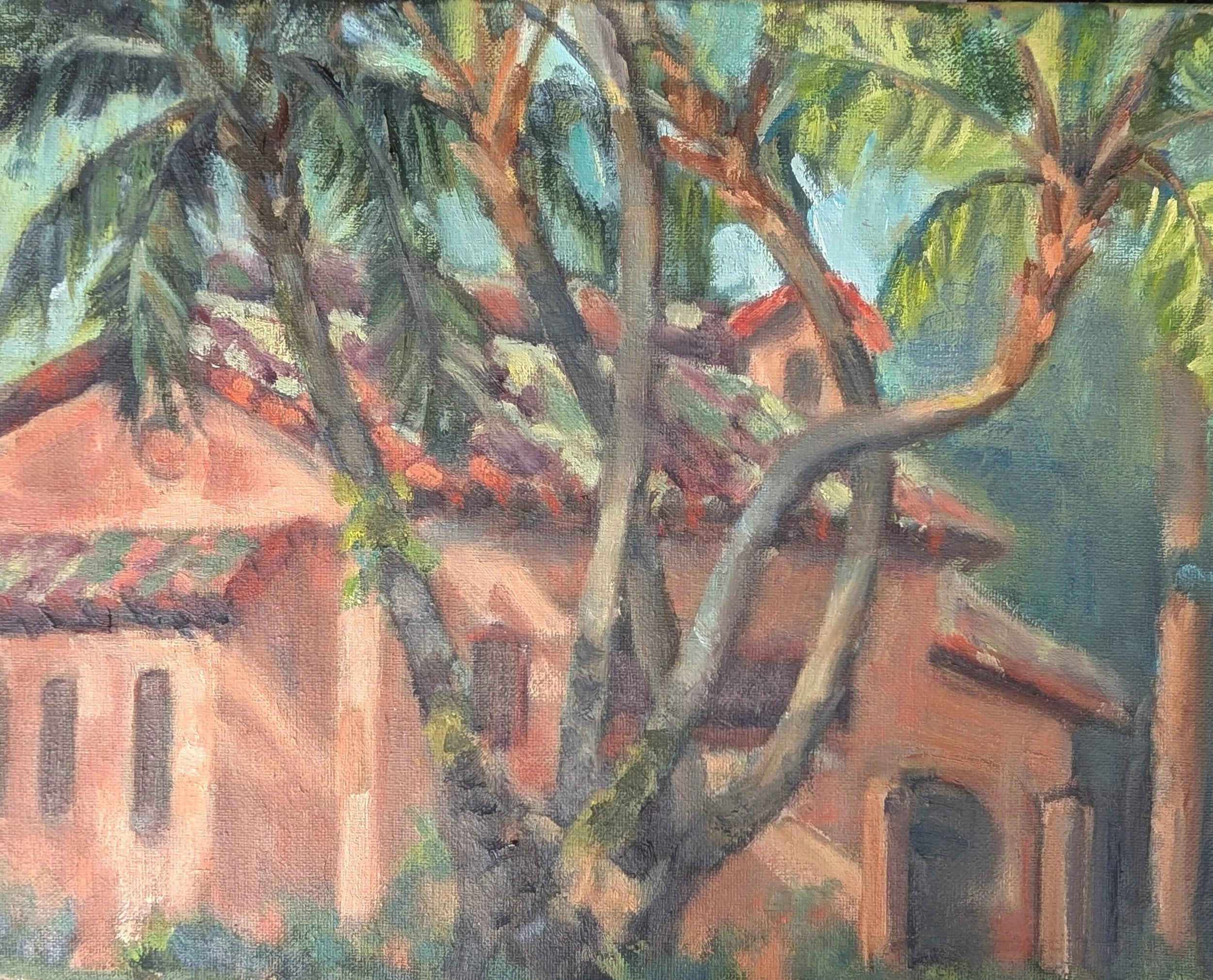 Campus Palms 11" x 14" Oil on Canvas