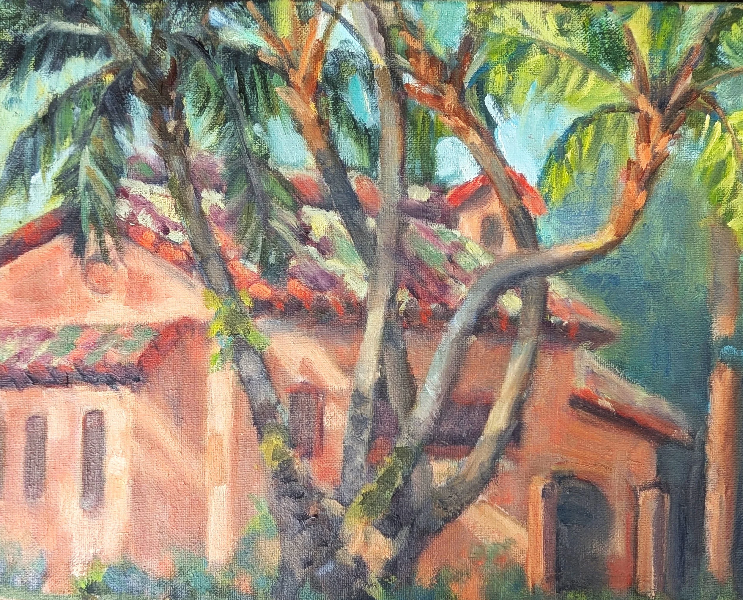 Campus Palms 11" x 14" Oil on Canvas