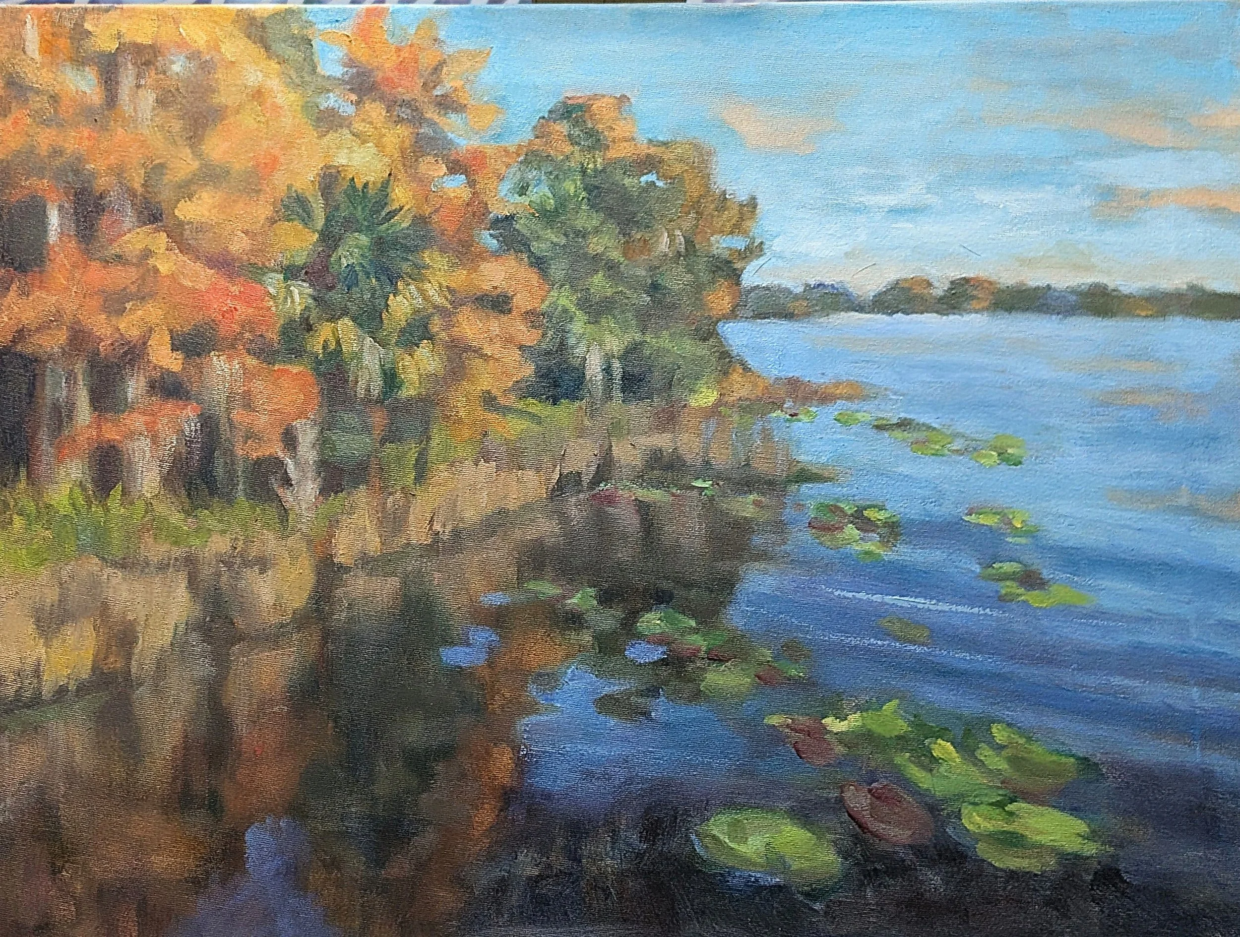 Lake Virginia 20" x 24" Oil on Canvas