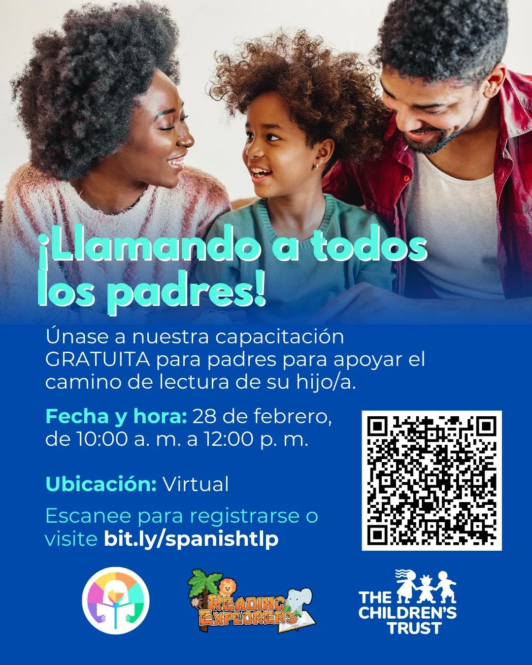 &iexcl;Atenci&oacute;n, pap&aacute;s y mam&aacute;s! 

&iquest;Quieren herramientas para ayudar a sus hijos en el maravilloso camino de la lectura? &iexcl;Esta invitaci&oacute;n es para ustedes!

&Uacute;nanse a nuestra capacitaci&oacute;n GRATUITA d