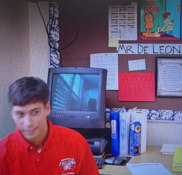 Mr. de Leon, as he was known in the classroom, during his early teaching years.