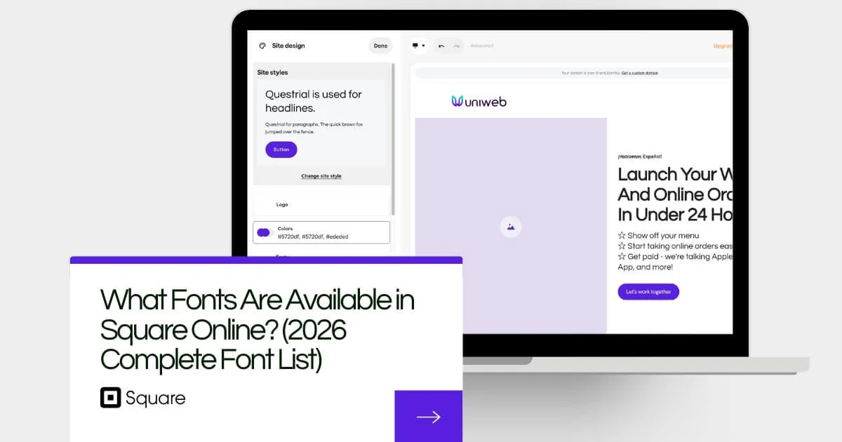 What Fonts Are Available in Square Online? (2026 Complete Font List)