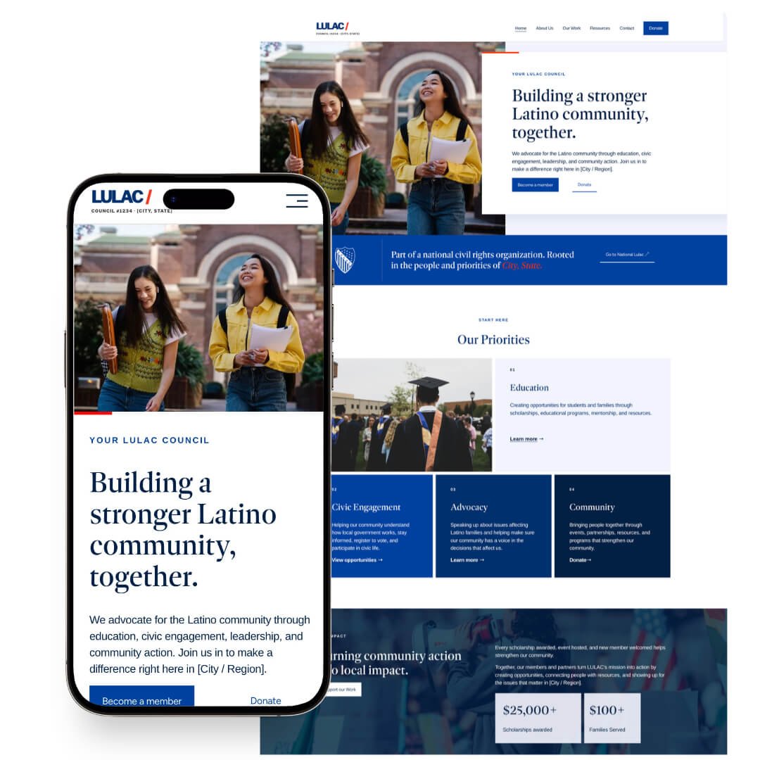 Avanza | Squarespace Nonprofit Website Template