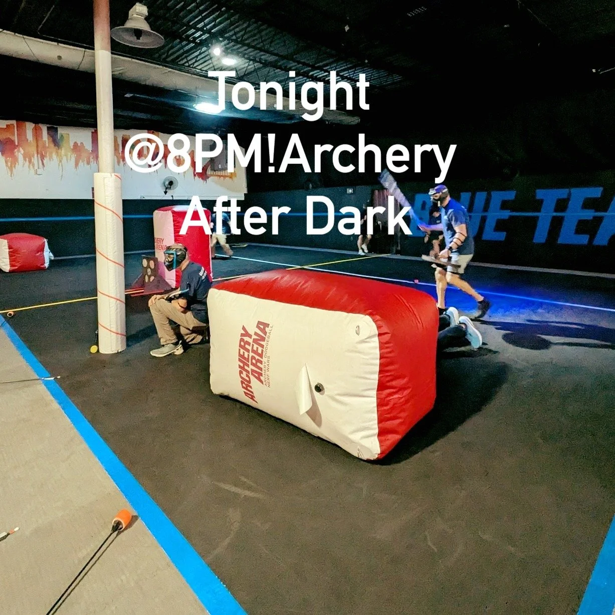 🎯 Archery After Dark ~ Tonight @ 8PM! 🌙
Ready to take your aim to the next level? Join us for Archery After Dark, a late-night battle with our *Elite Arrows* for sharper shots and faster gameplay.

🔥 Special Tonight ~ Play 2 hours for the price of