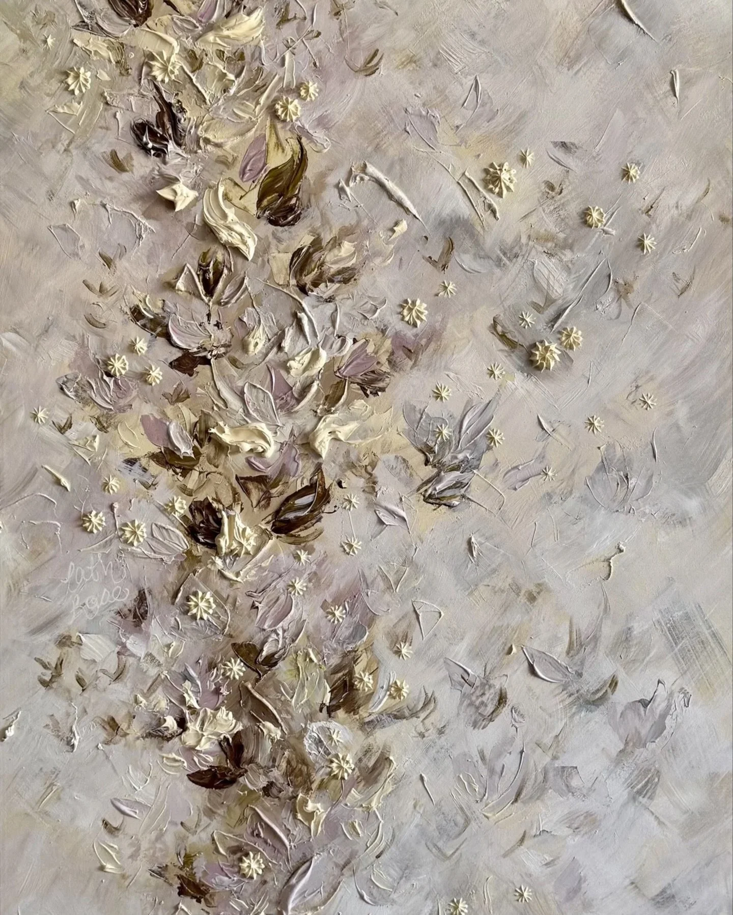 Le baiser caf&eacute; au lait ☕️🤍🌼 30x60 po
.
Disponible d&egrave;s maintenant ✨ Apr&egrave;s plusieurs heures de cr&eacute;ations et plusieurs latt&eacute;s 😌

Un de mes moments pr&eacute;f&eacute;r&eacute;s de toute la vie, c&rsquo;est quand le 