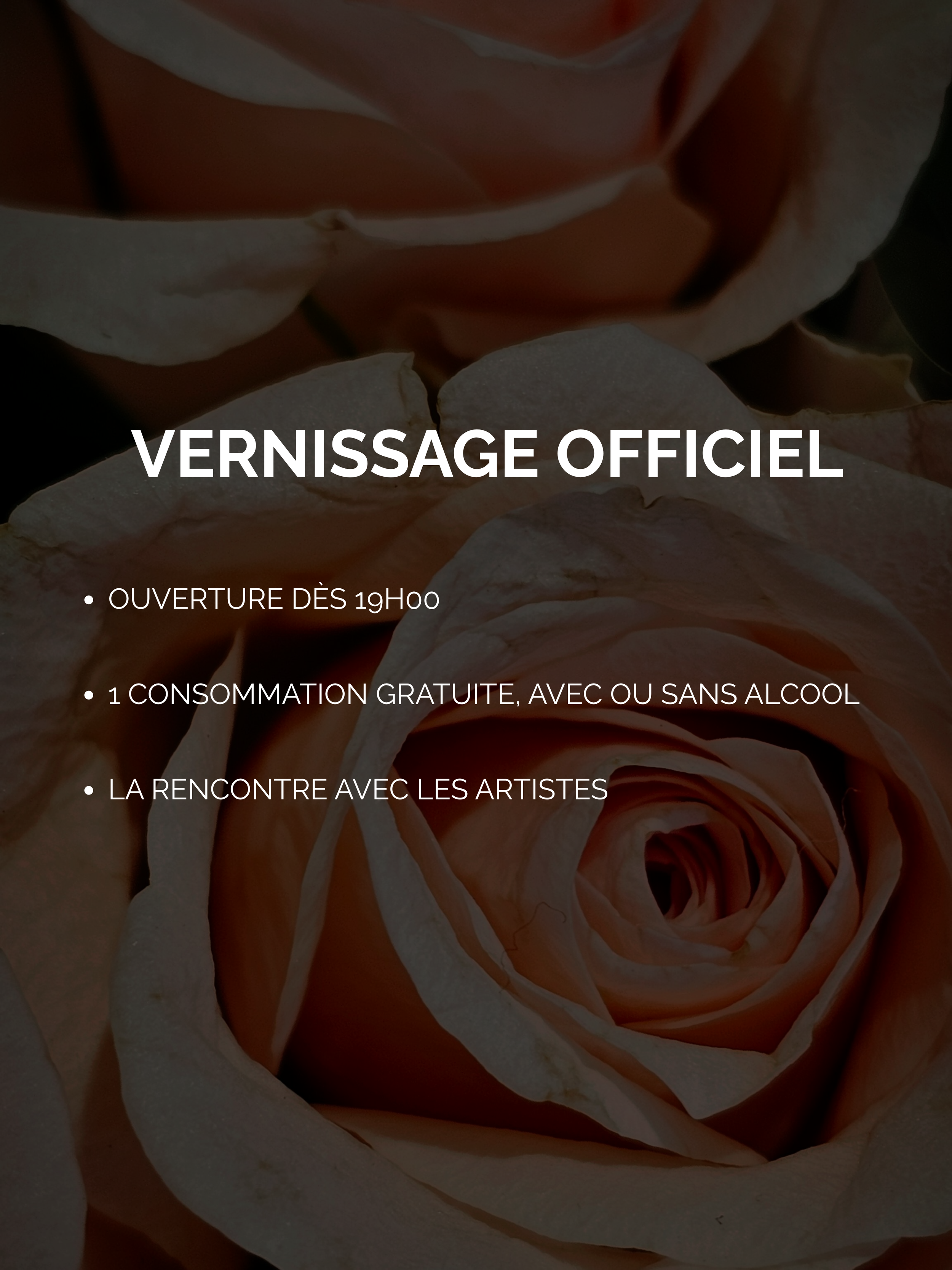 Billet - Vernissage officiel 19h00 à 21h00 | Lancement Galerie Rose