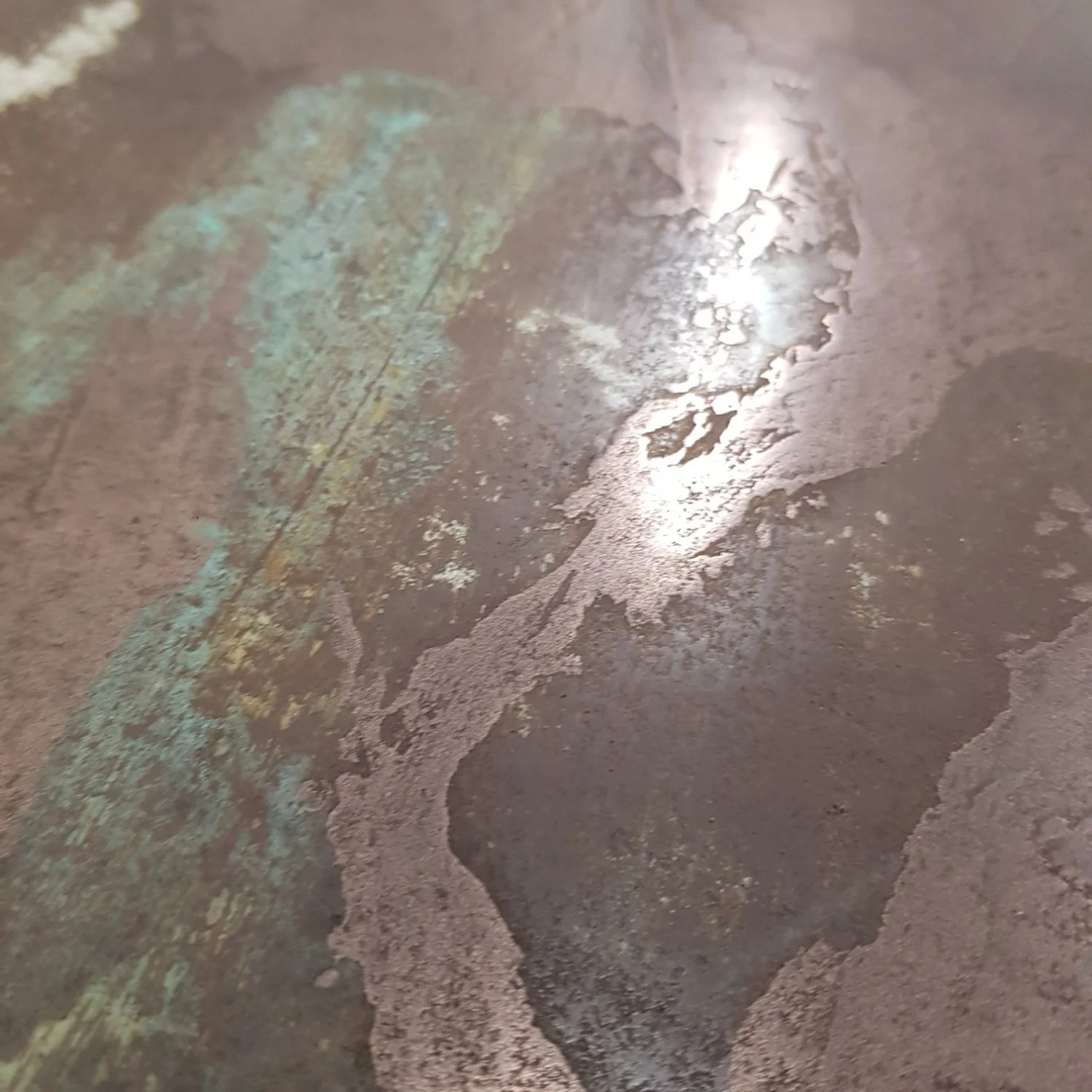 copper liquid metal media wall