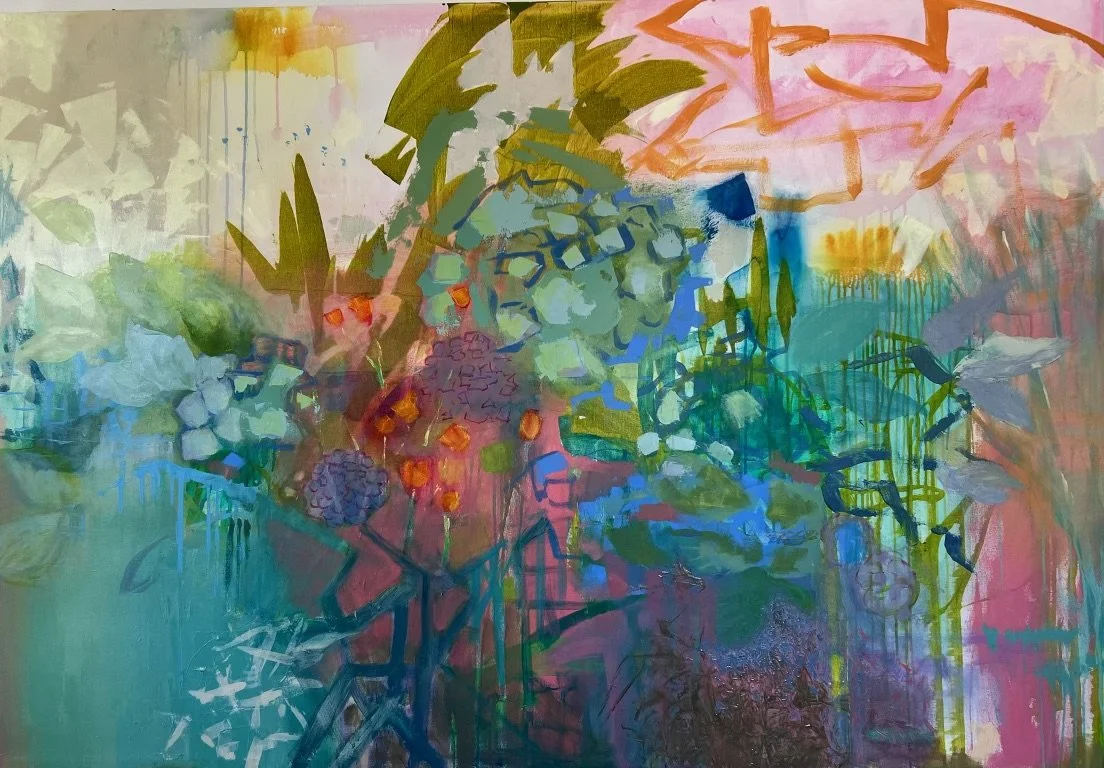 In The Brambles-72x48, Acrylic, $2500