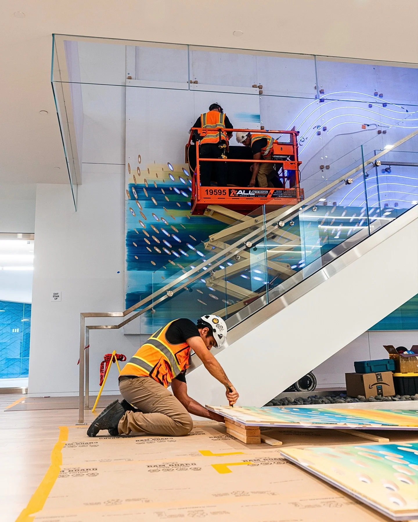 COLOR WALL

Some shots from the installation of our color wall patterns. Swipe to see the original design concept and how it comes to life in its final space.

#ColorWall #Installation #Design|nAction #Tecture
#CustomIsOurStandard