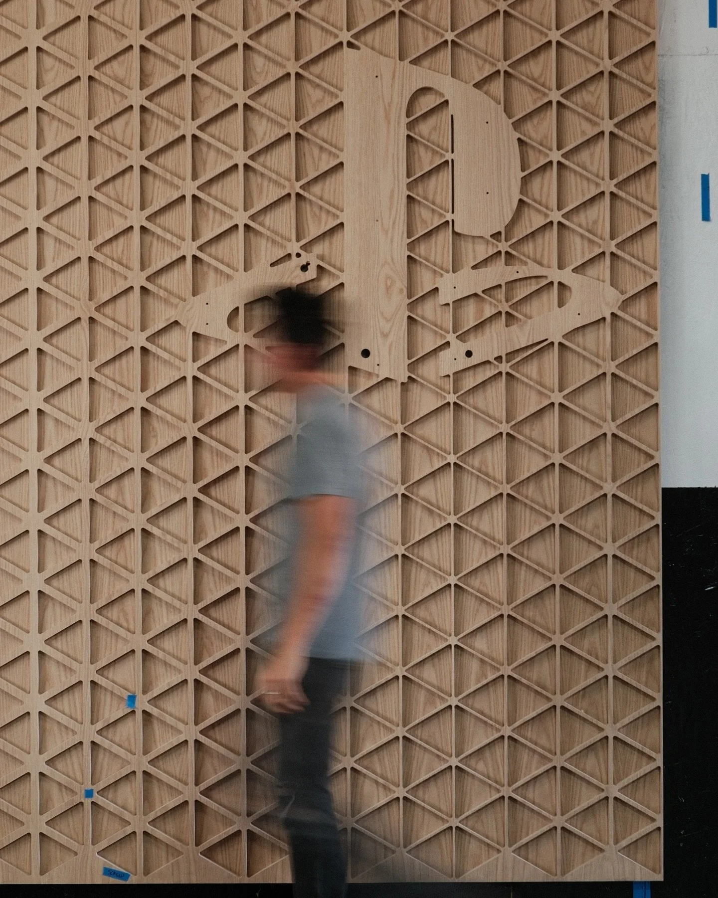 Something fun is in the making.

CNC panels on CNC panels - topped with a glowing, backlit moment. Can you guess who it&rsquo;s for?
Big thanks to @dga_architecture for bringing us on board for this one. 

Designing a stand out lobby? Click the link 