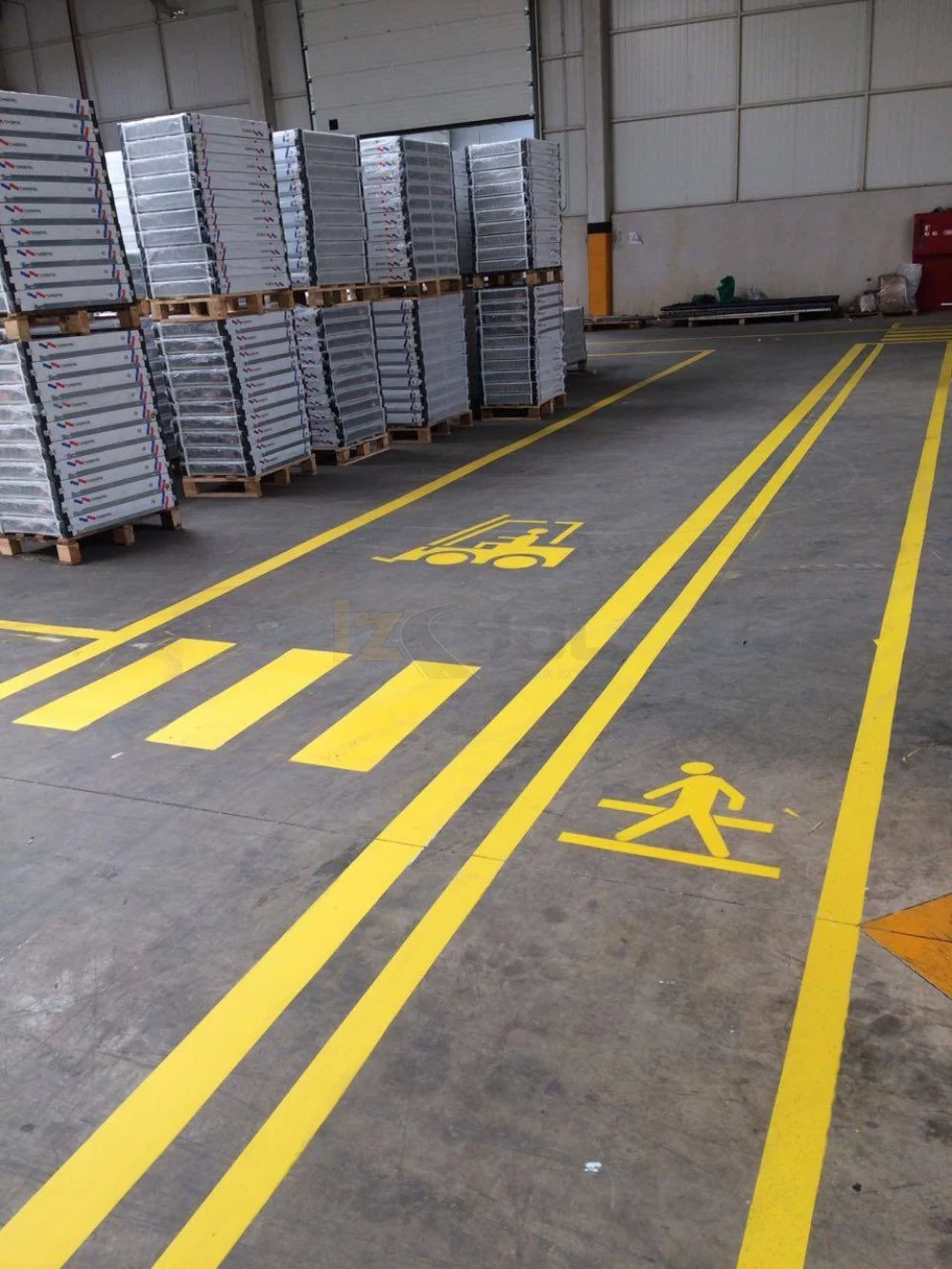 ABRİKA İÇİ VE ÇEVRESİ İŞ GÜVENLİK ÇİZGİ UYGULAMALARI