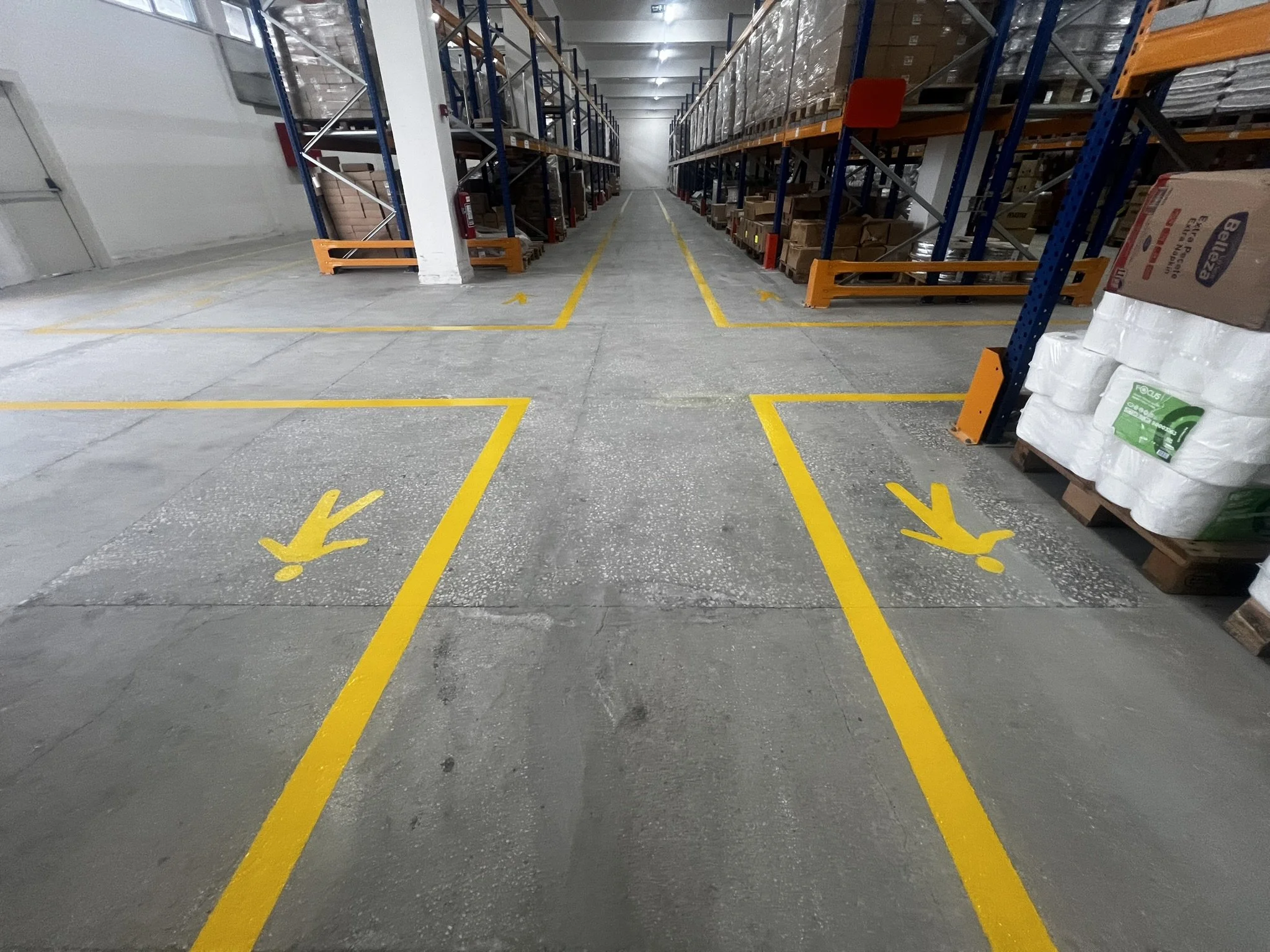 fabrika zemin çizgileri