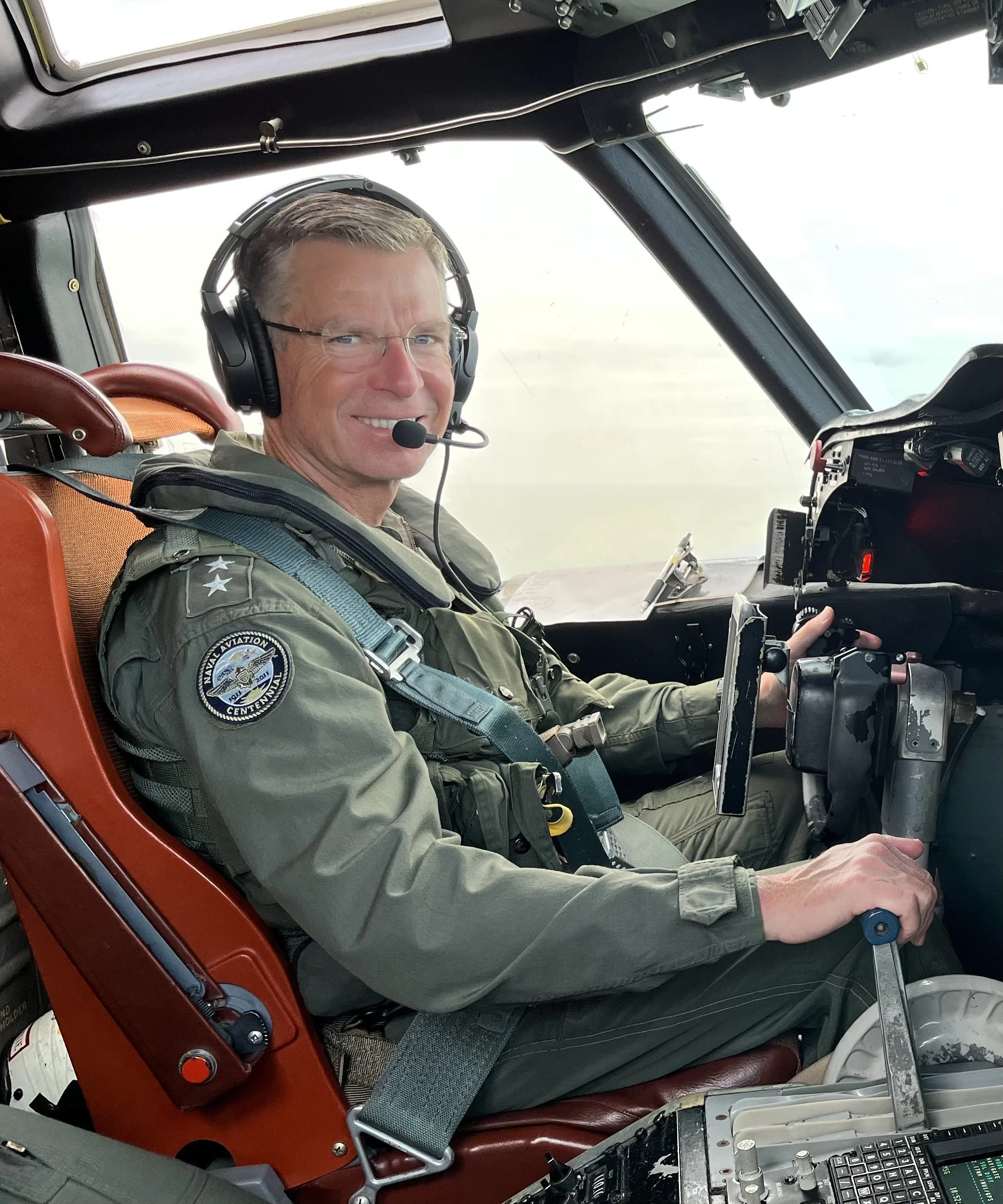 Scott Jones flying P-3 Orion