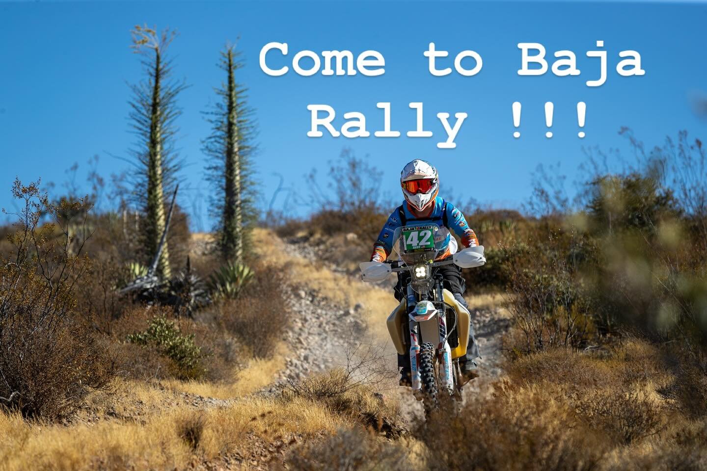 Ever thought about riding the Baja 1000 but worried about trophy trucks coming up behind you? 😬🏁
Come ride the Baja Rally instead.

Baja Rally delivers the same legendary terrain, epic navigation, and true Baja adventure &mdash; without the chaos o