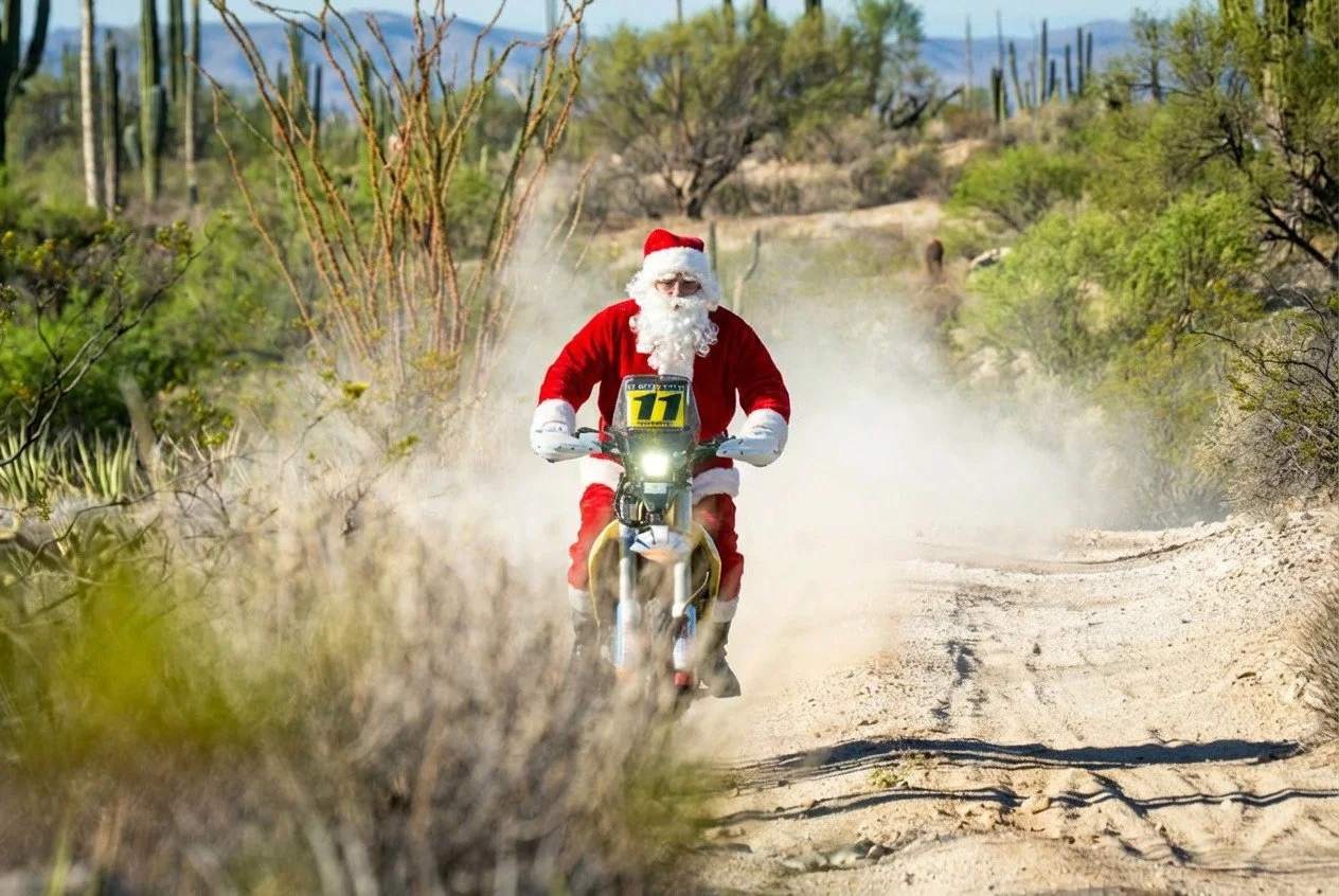 🎅🏁 Santa doesn&rsquo;t stop for snow&hellip; he rides off piste.

While everyone else is waiting for winter, Santa&rsquo;s out chasing dust, following the roadbook, and delivering adventure the rally way.

From all of us at Off Piste Adventure &mda