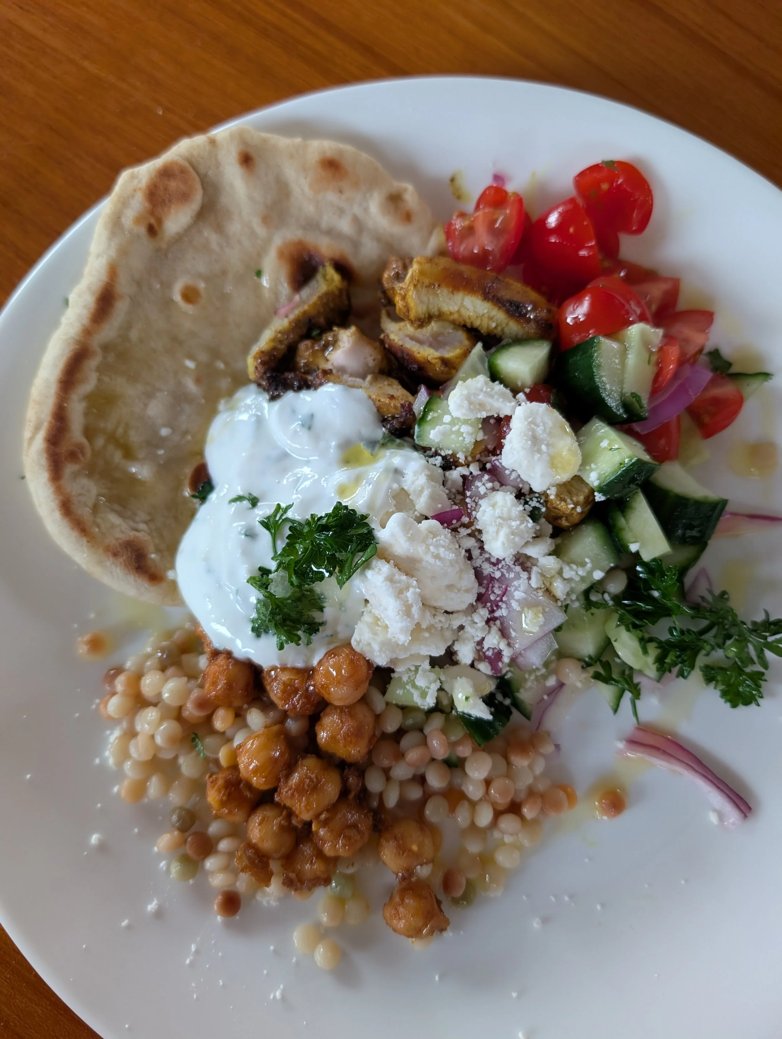 Chicken Shawarma with fresh pita