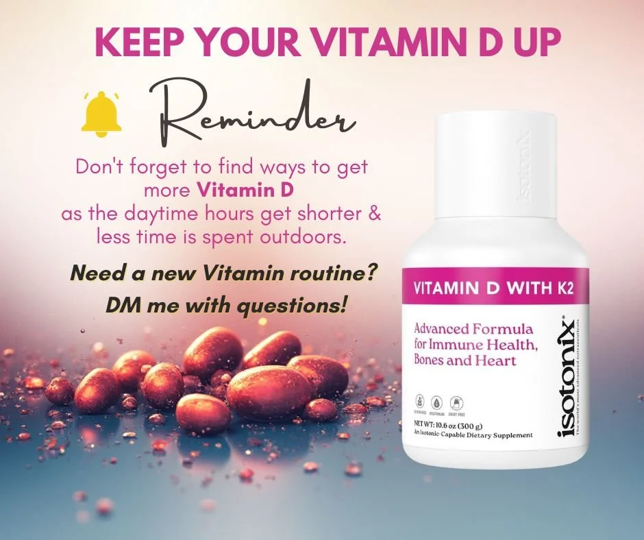 This time of year can be stressful on the body and even in sunny Florida, it isn't always easy to get enough Vitamin D on these shorter days.
 
☀️Shorter Days, Lower Sunlight &ndash; Don&rsquo;t Forget Your Vitamin D!🌙
As the days get shorter and su