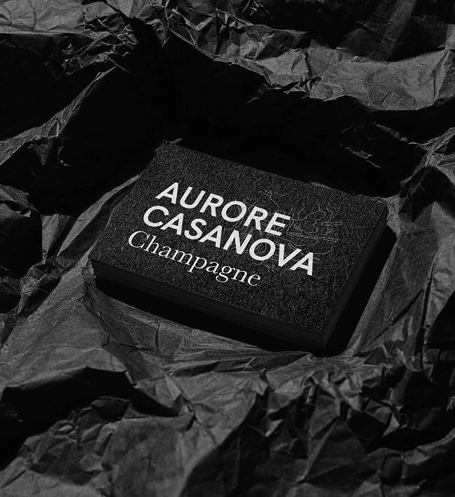 BRANDING &bull; ART DIRECTION &bull; PACKAGING &bull; WEBDESIGN &bull; for @aurorecasanovachampagne