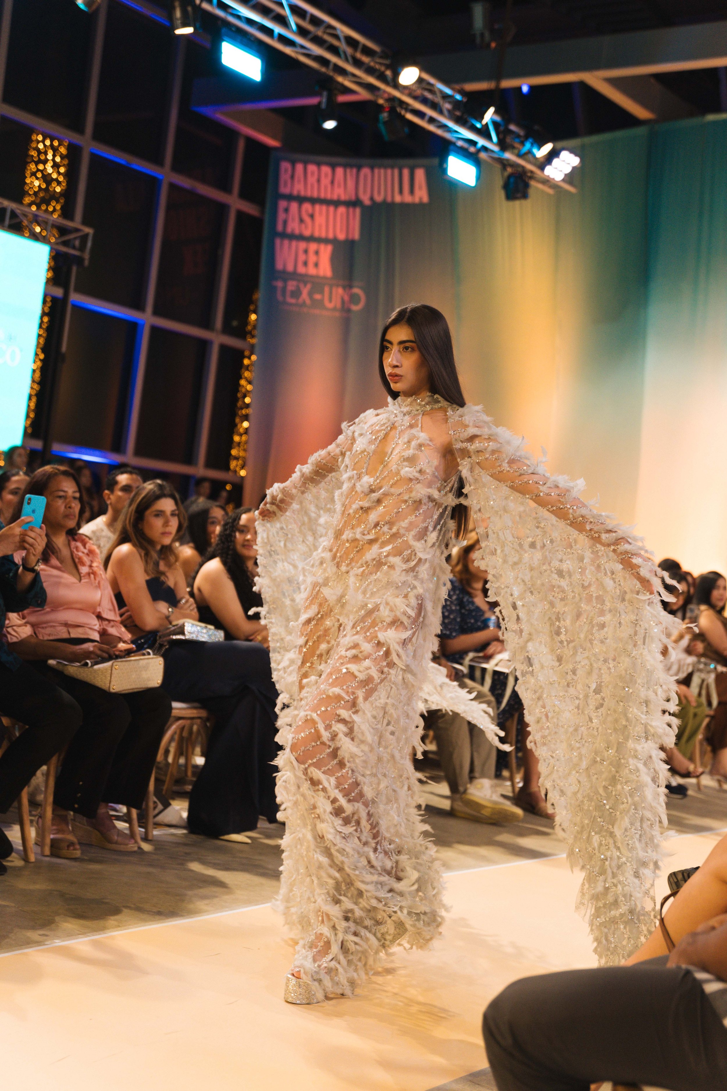 Penelope Couture Feather Gown