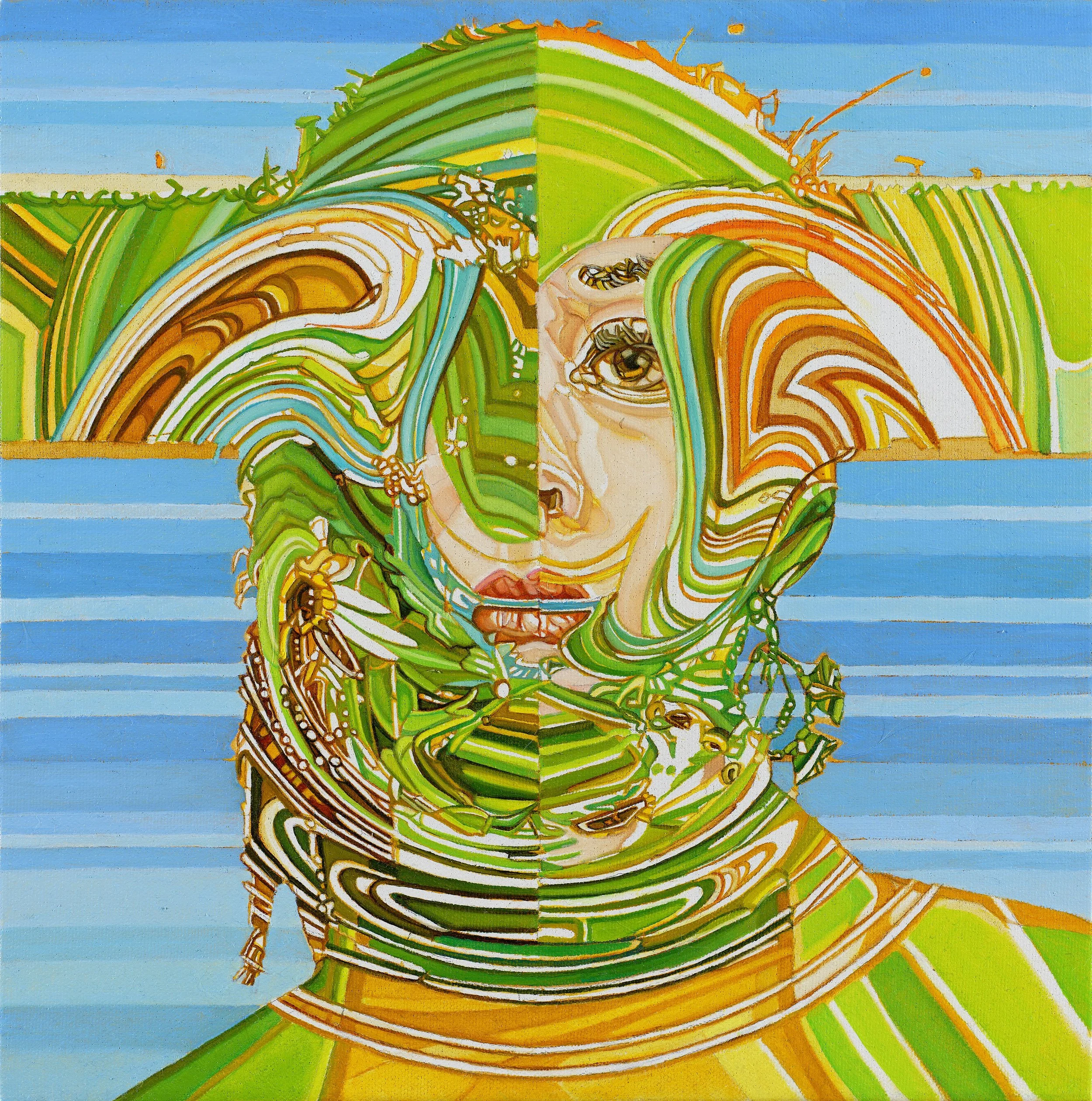 Grace_Susan_Reverberation(InsideTheHive#1)_12x12_OilonCanvas_2024_$1200.jpg