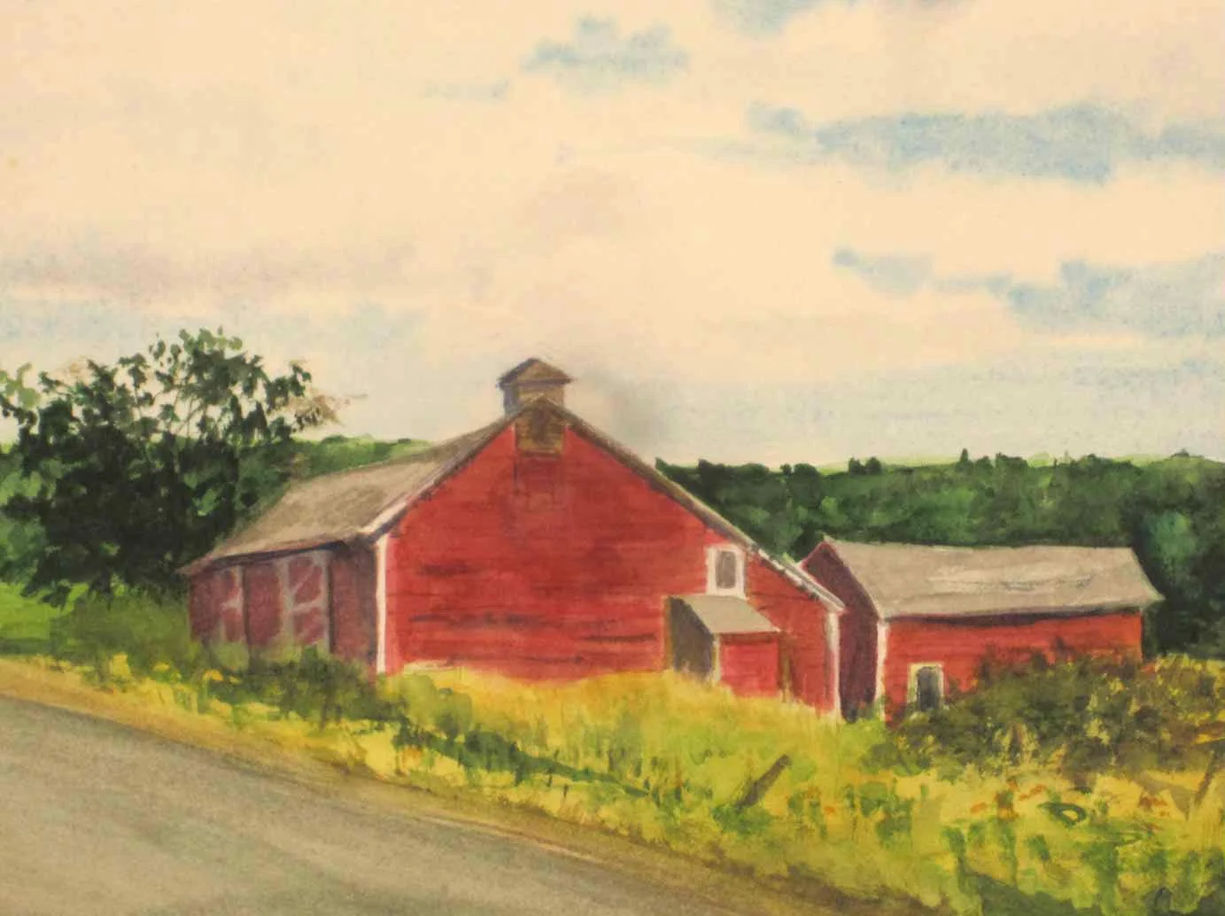 Cross County Road - 11"x14"
