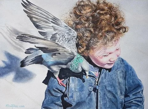 Love
28cm x 38cm
2021 Chairman Award 
Japan International Watercolor Institute, Japan