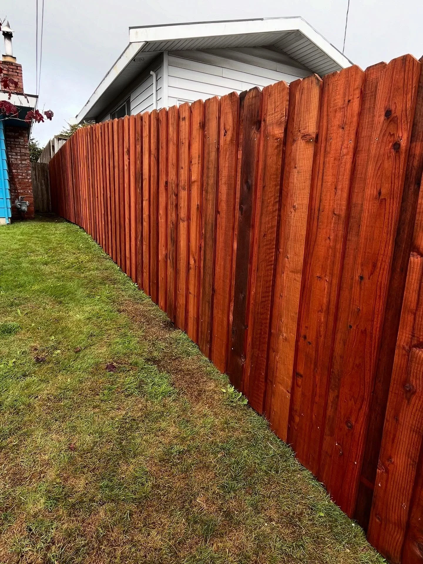 Redwood fence install complete!

Get a free estimate today! Big or small, we bring your vision to life!
Wards Construction Specialties
530-605-5444
Lic#1111426