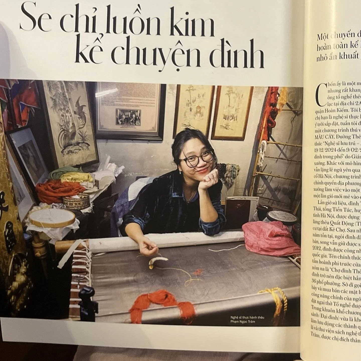 Thank you @tatlervietnam and @barolaw with such a beautifully written article featuring my art journey at Tu Thi Temple last year  https://www.tatlerasia.com/lifestyle/arts/vietnam-embroidery-art-at-tu-thi-vn-en