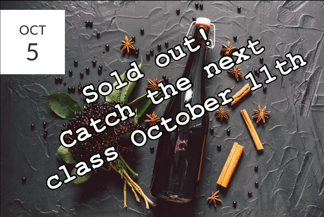 ✨🌿SOLD OUT! 🌿✨

Enrollment for the October 6th Elderberry Syrup class is officially closed!

I&rsquo;m so grateful for everyone who grabbed a spot&mdash;this community fills my heart every time. 💚

If you missed out, don&rsquo;t wait&mdash;my Octo