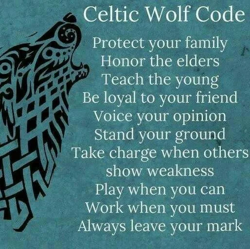 Celtic wolf code