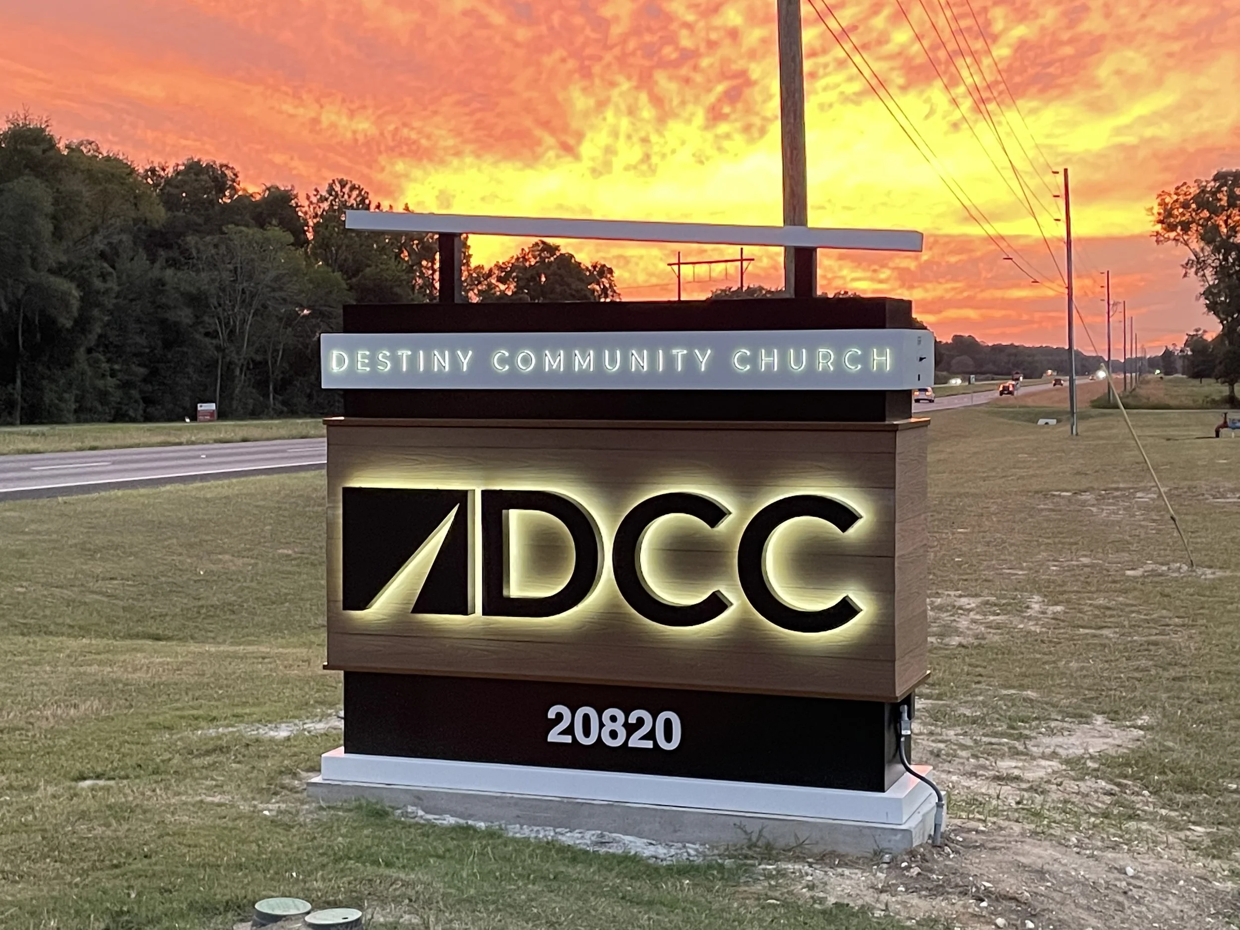 Destiny Community Church sign