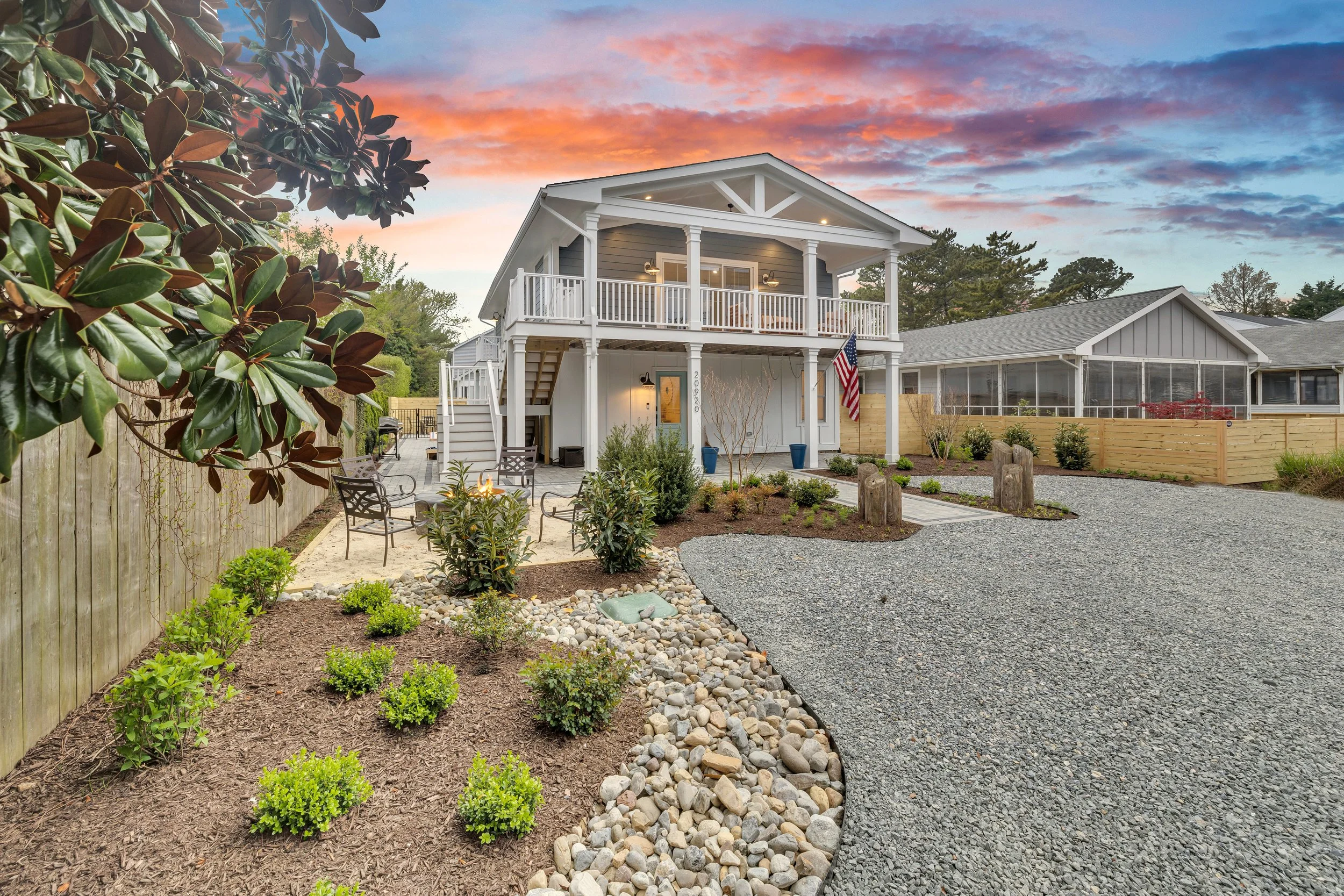 A two-story house in Dewey Beach Delaware Real Estate Photography Air BNB