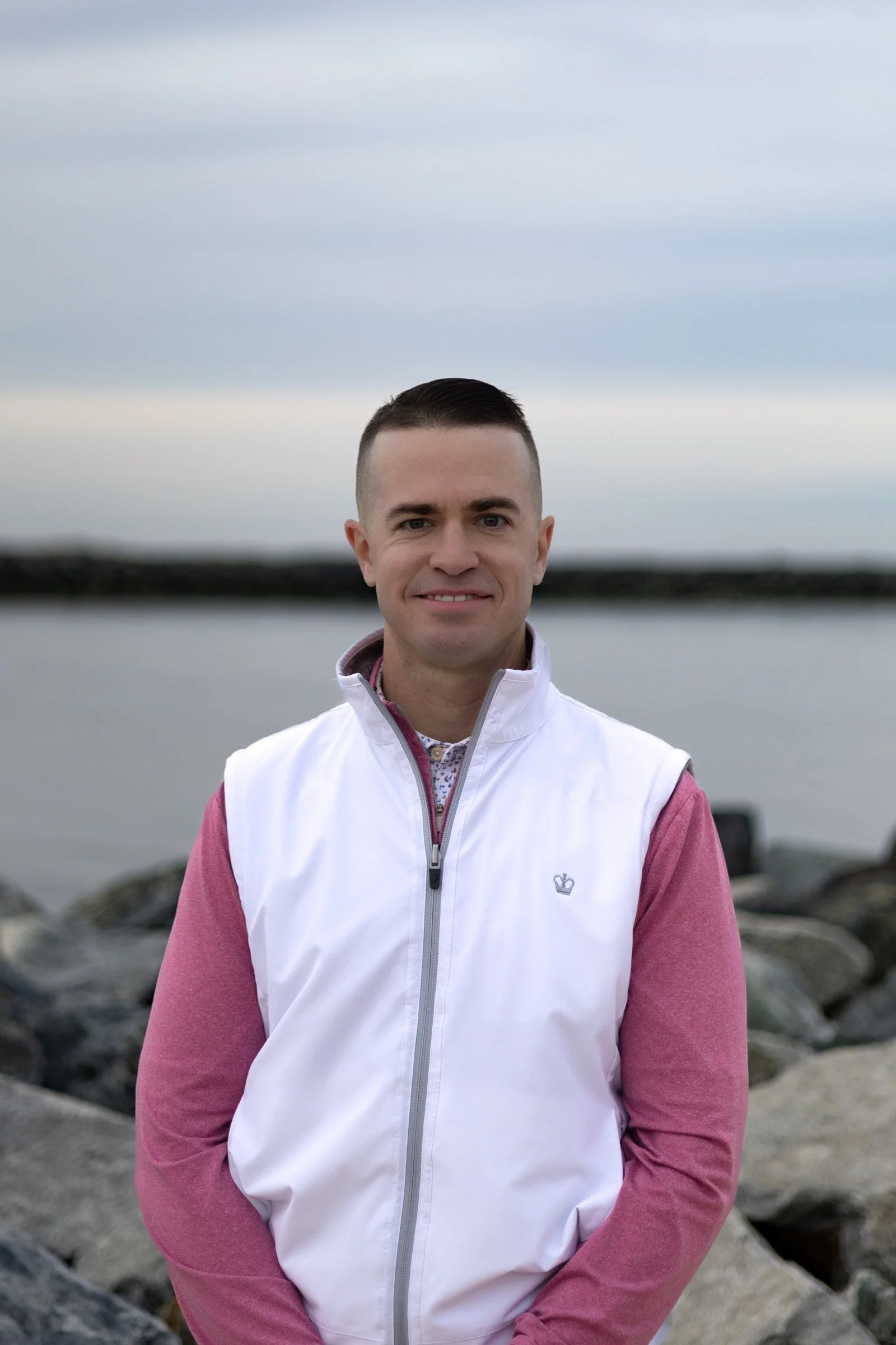 Professional portrait of man outdoors in Lewes Delaware