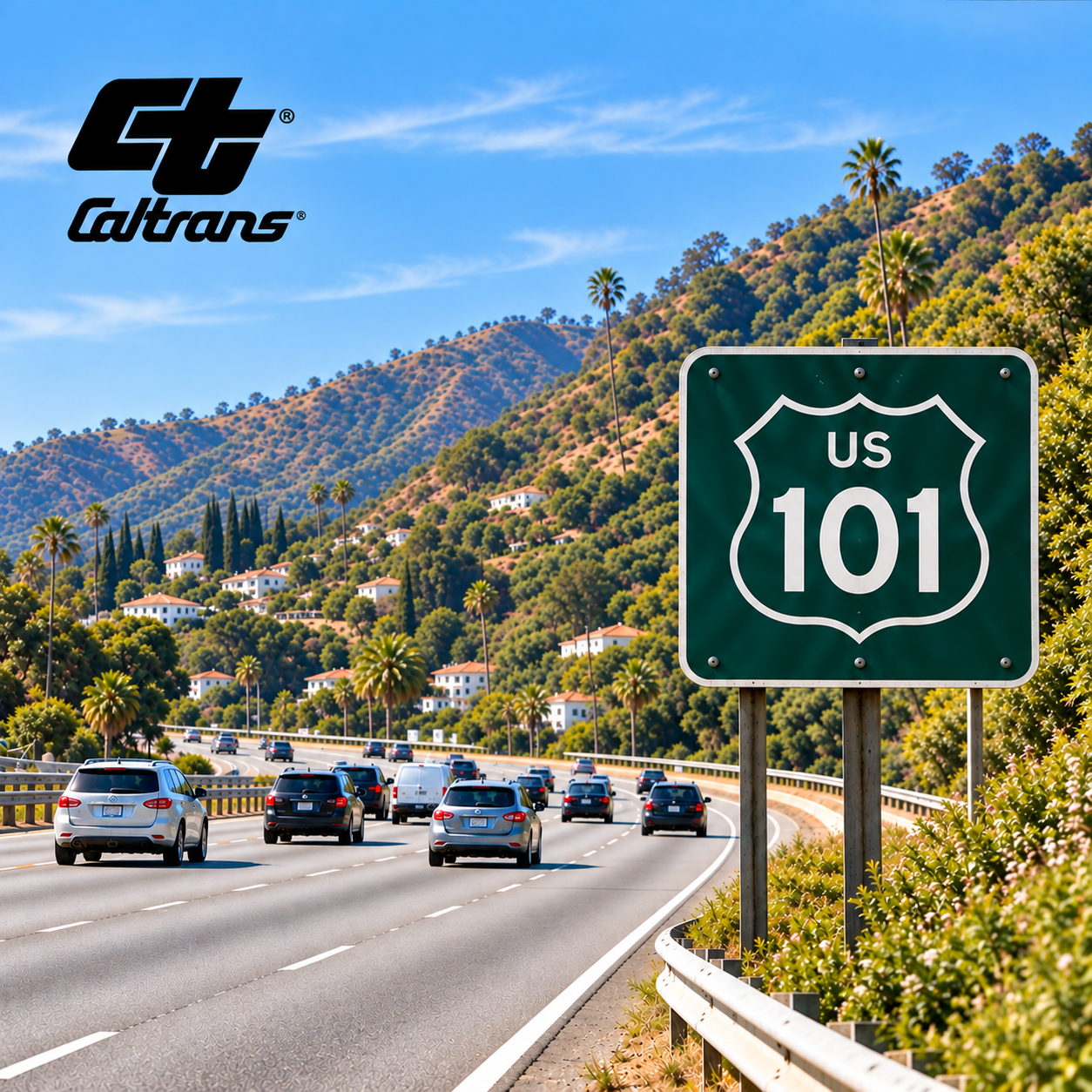 Closures for U.S. Highway 101 Bridge Rehabilitation:     October  5-9