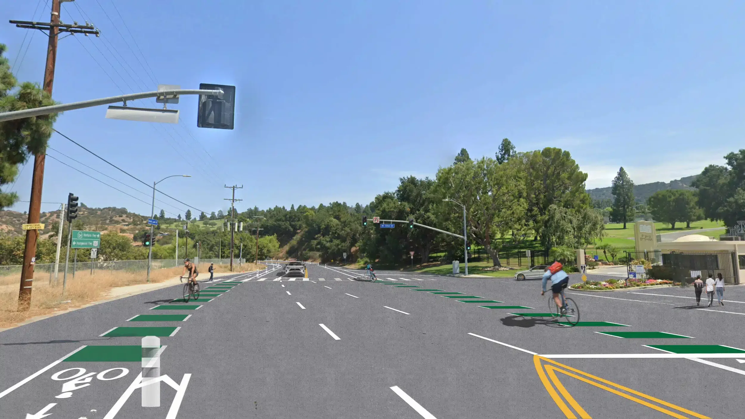 Forest Lawn Drive: Four Lanes Stay