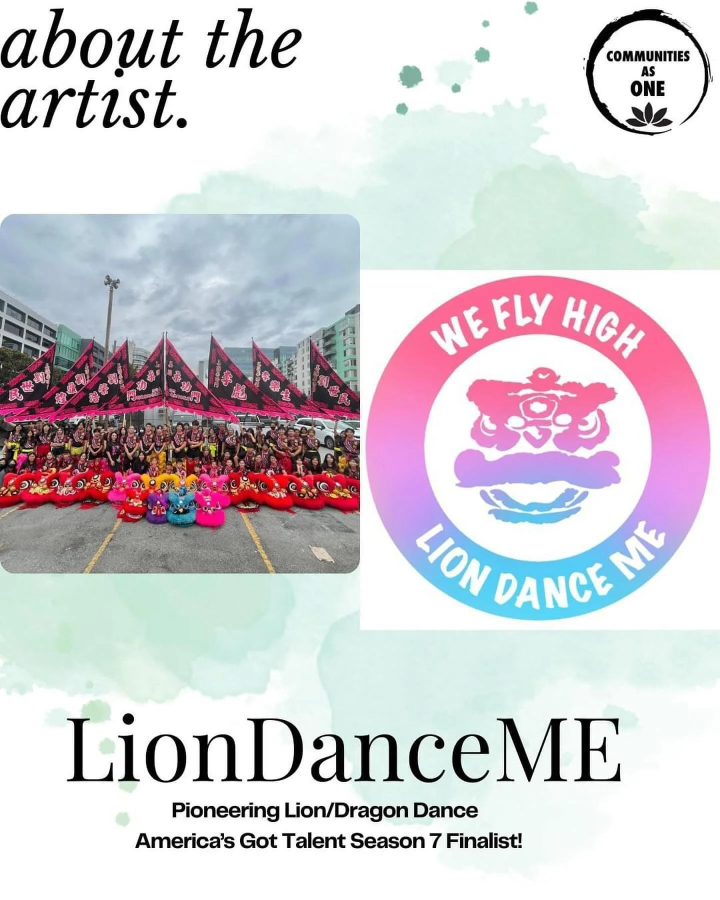 Join us on June 15th, from 11am to 2pm and witness a spectacular performance by @liondanceme 

Founded by Norman Lau in 2012, @liondanceme LionDanceMe takes the traditional Chinese lion dance and infuses it with modern energy and creativity. What beg