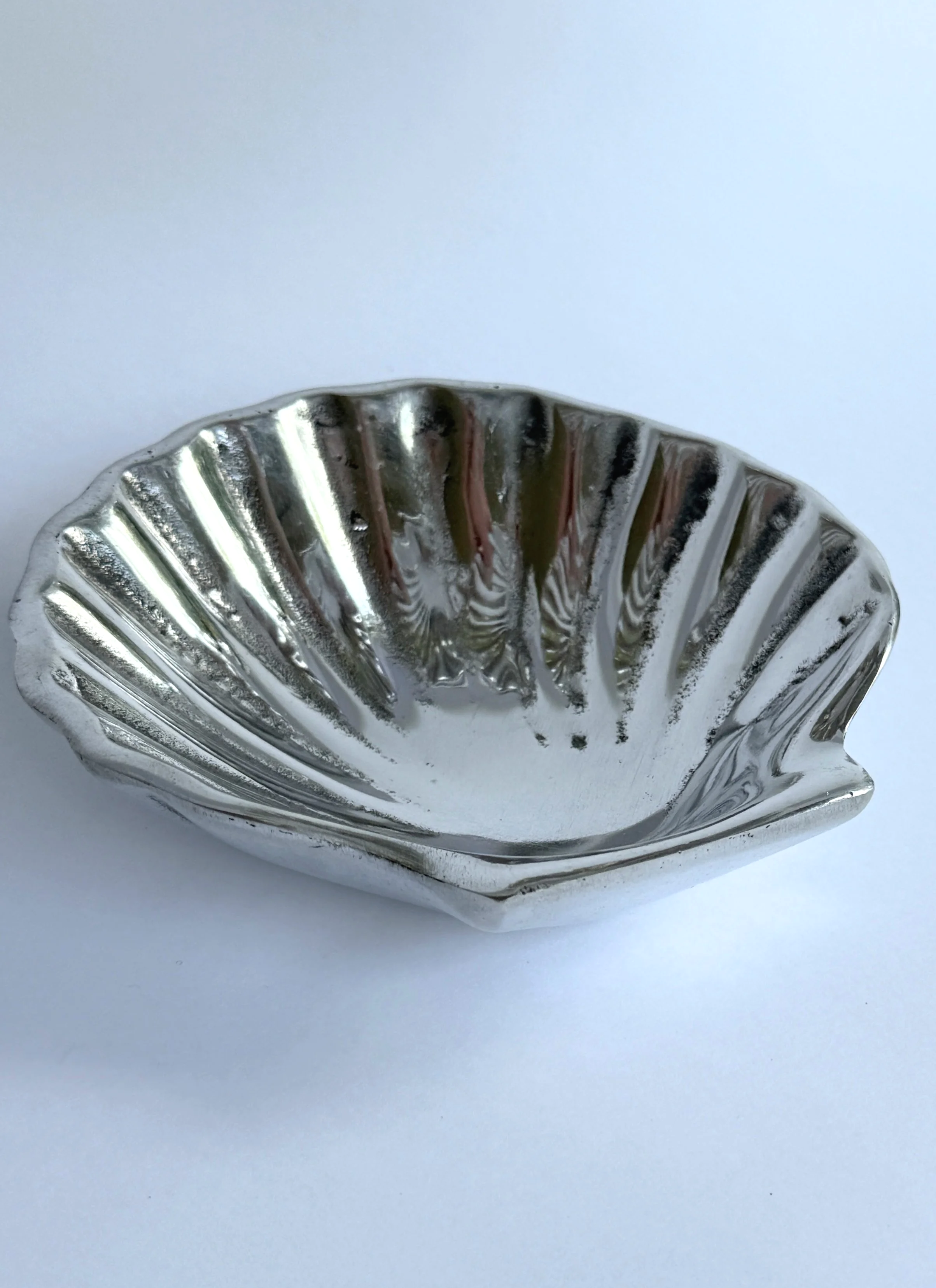 Vintage Aluminum Shell Dish