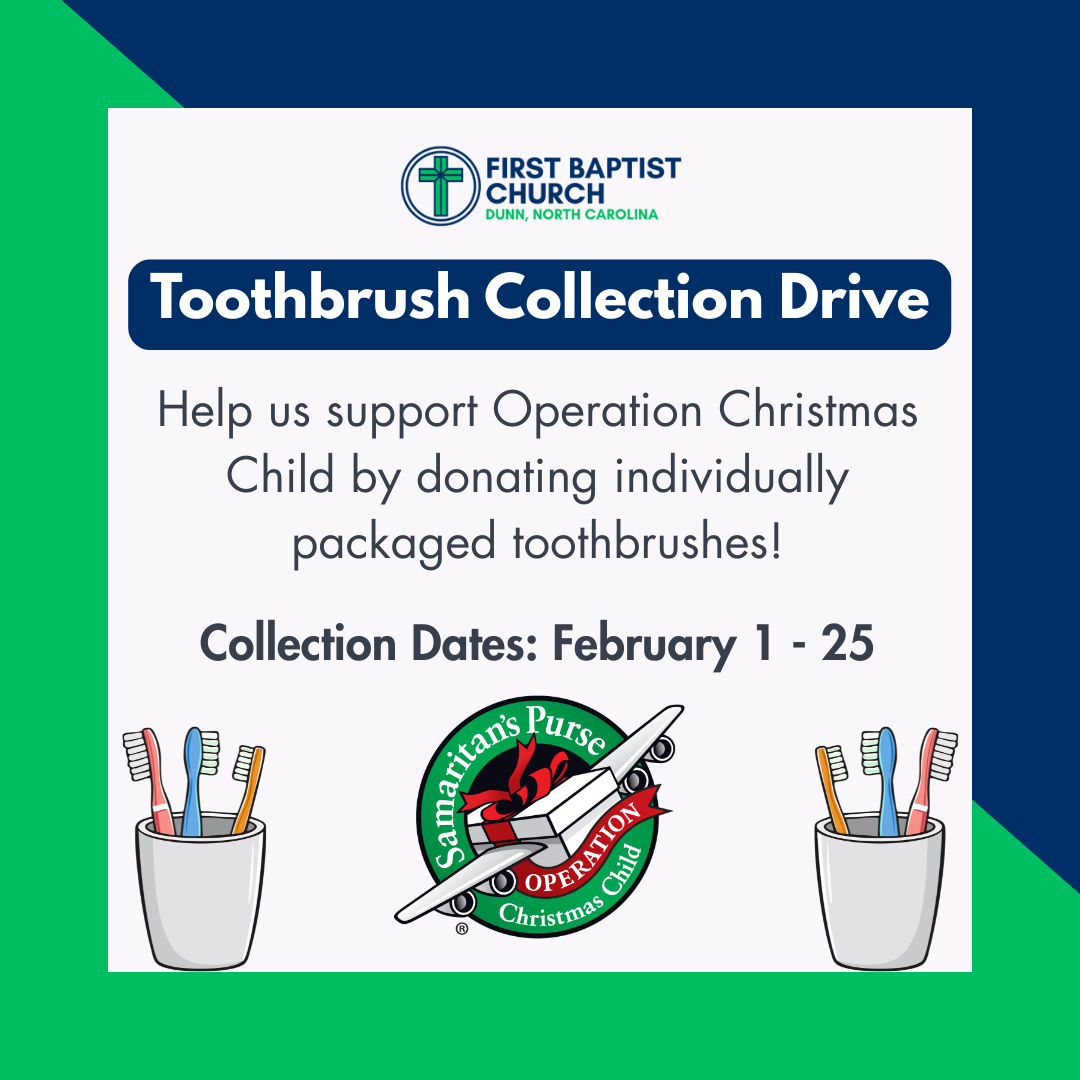 Operation Christmas Child Toothbrush Drive