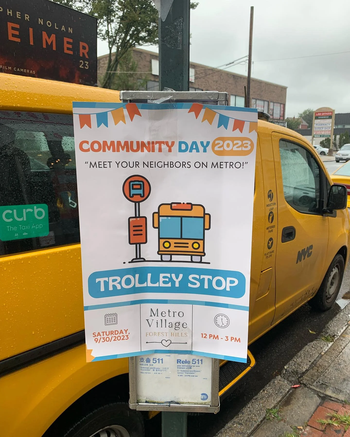 THE TROLLEY!!! Although all the bus stops might not have the trolley signage, they will all be stops along the trolley route 🚎
