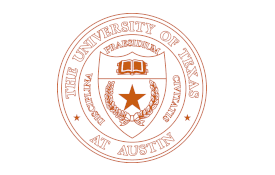 University of Texas at Austin logo featuring a seal with a star, book, and laurel wreath.