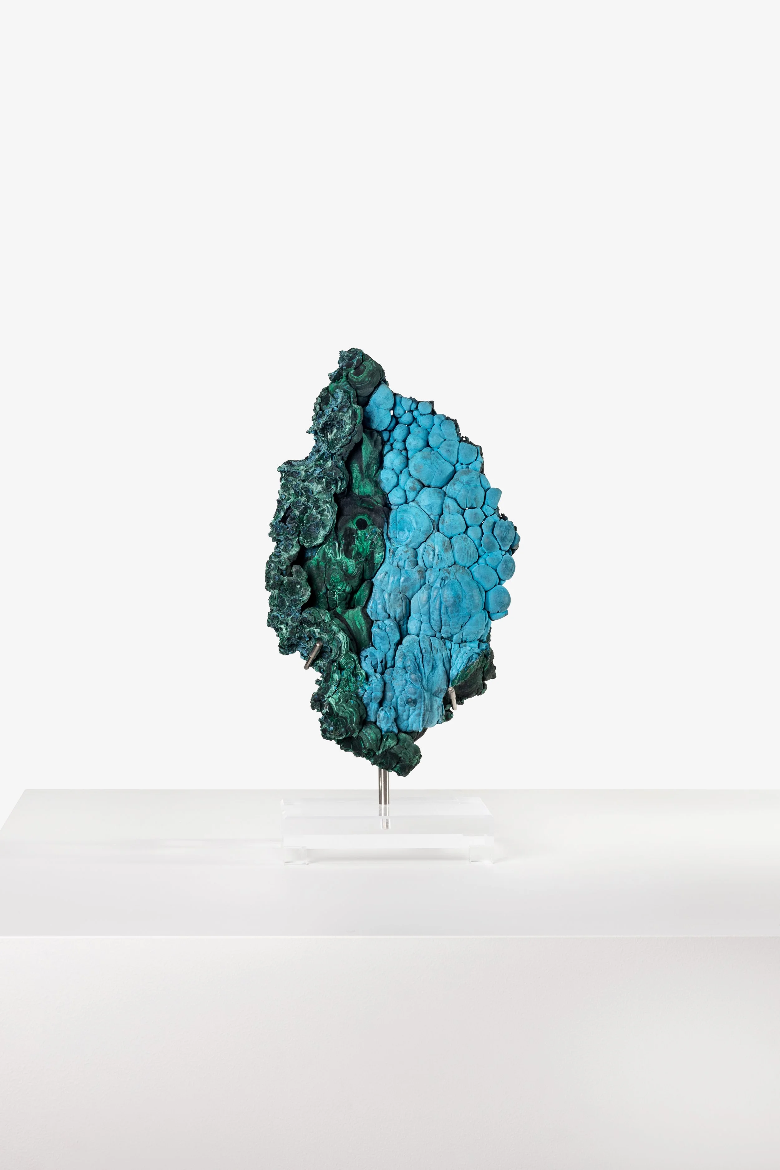 Chrysocolla on Malachite