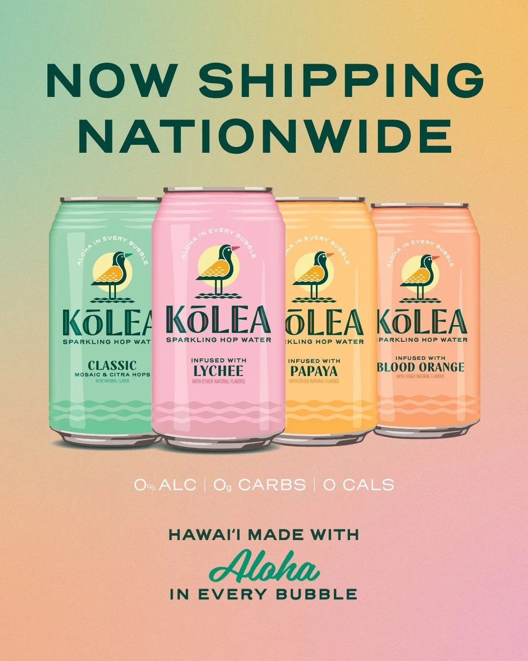 Kōlea Sparkling Hop Water is now shipping nationwide 🚚🫧

Crafted in Kailua Kona on the Big Island, enjoy all four island-inspired flavors on their own or mixed into your favorite cocktail for a refreshing taste of Hawaiʻi wherever you are. 

🔗 Sho