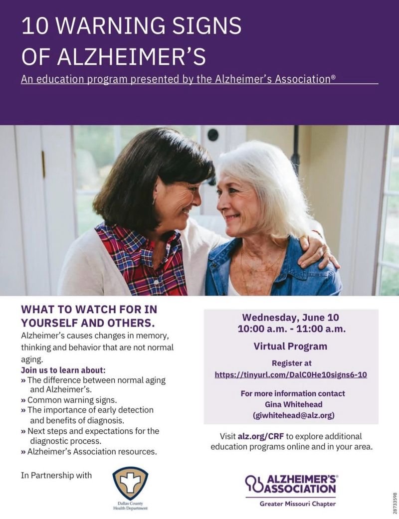 10 Warning Signs of Alzheimer’s 