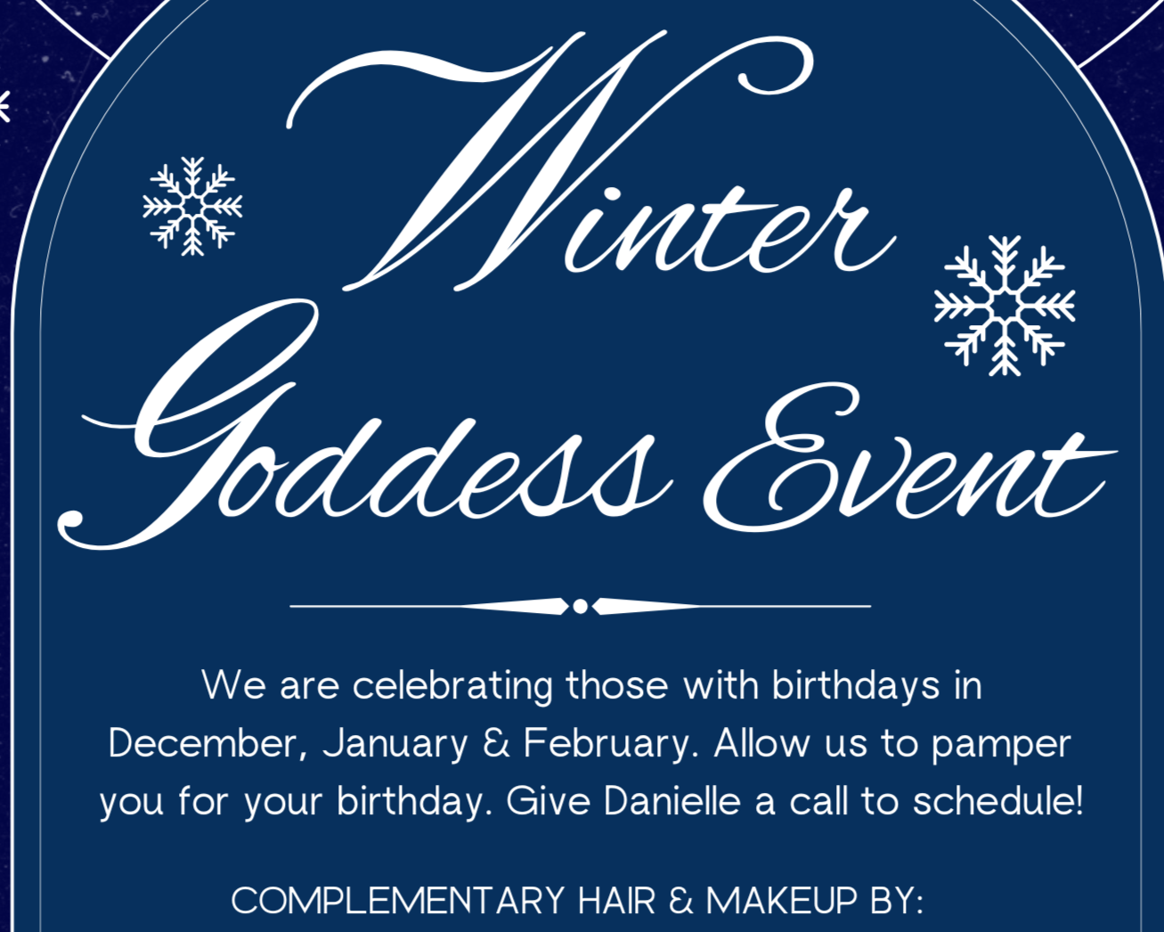 Winter Goddess Event