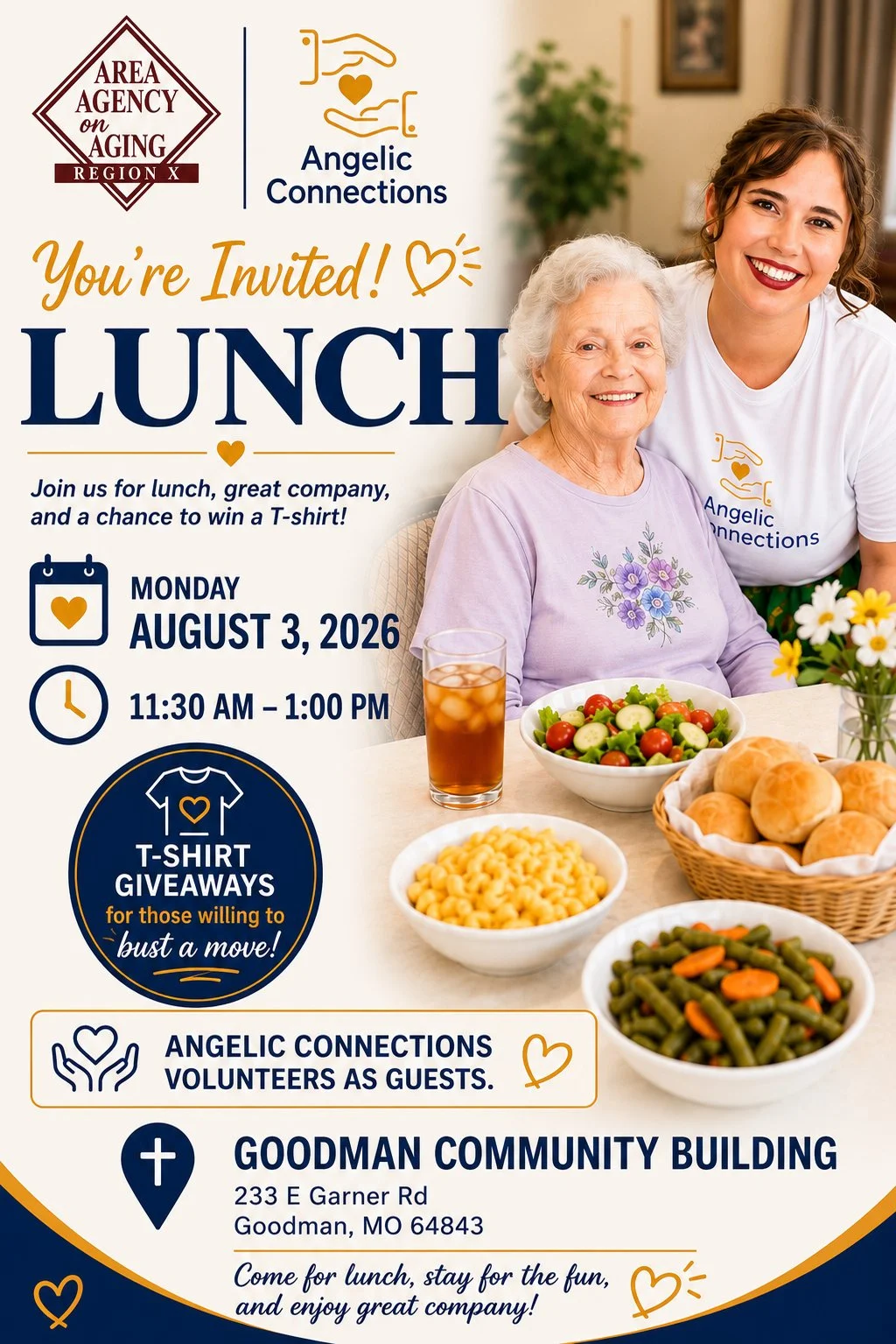 Angelic Connections Lunch & T-Shirt Giveaway