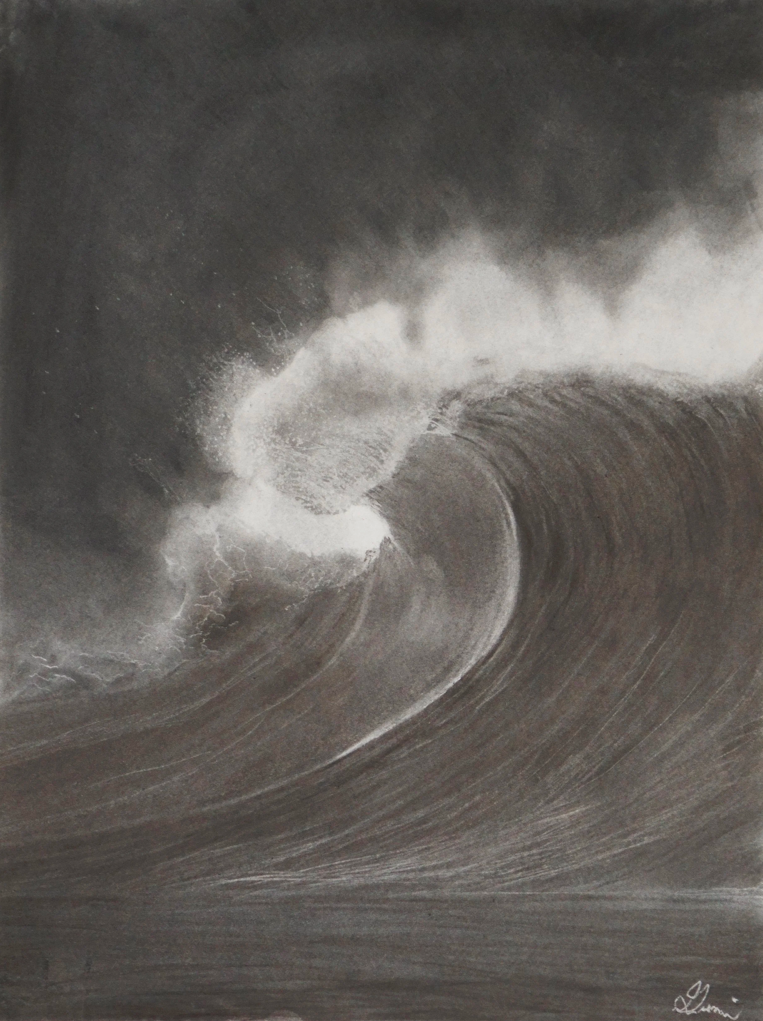 "Force of Nature" 18x24 Charcoal on Paper, 2025