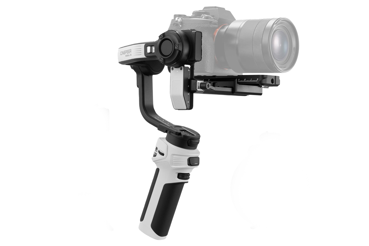 Image of videographer holding a video camera