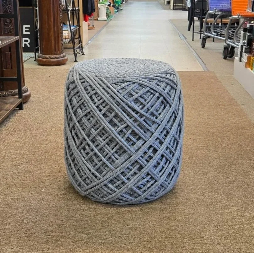 Silver Haven Pouf
