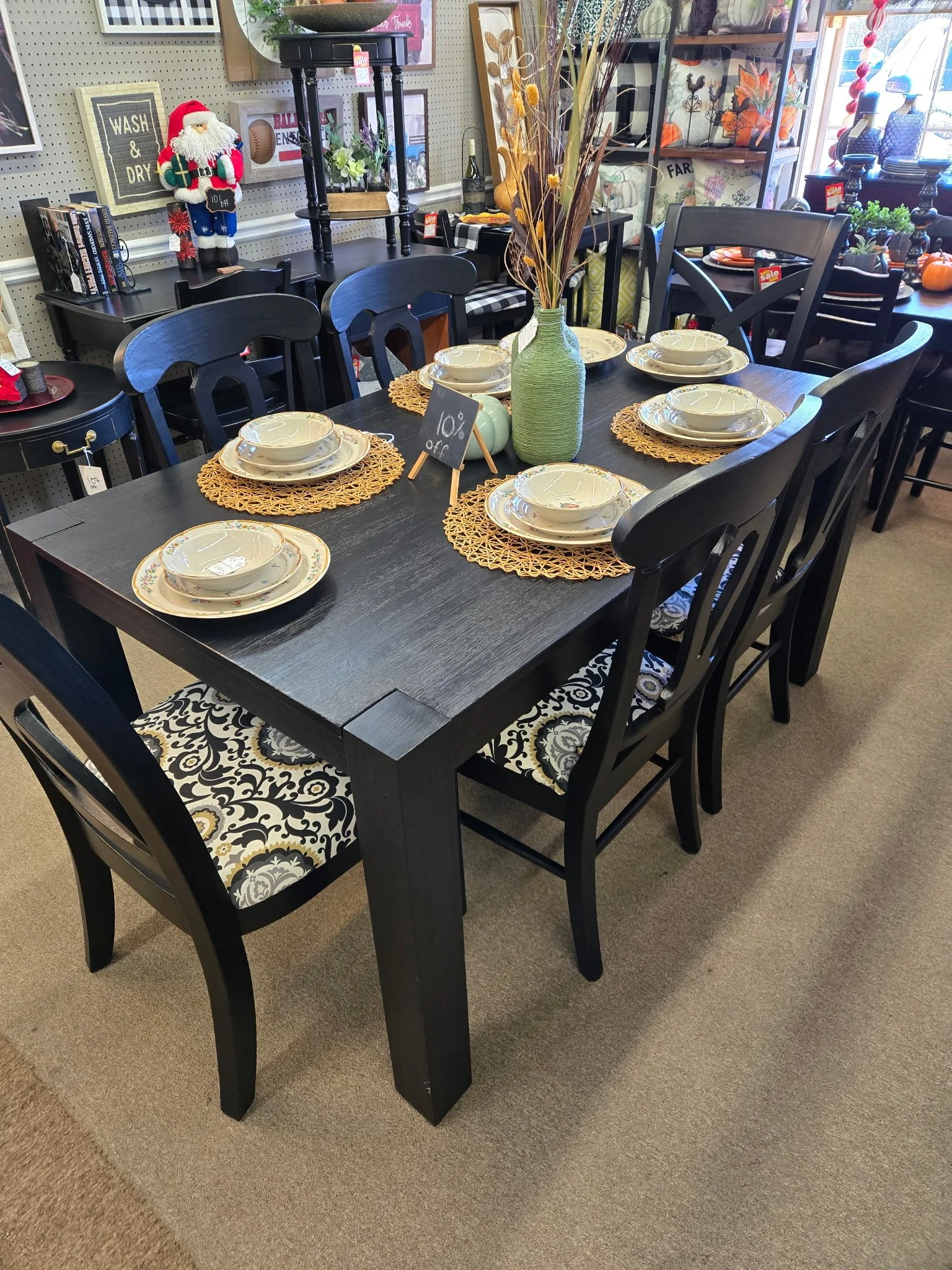 The Midnight Mosaic Dining Set (SOLD)