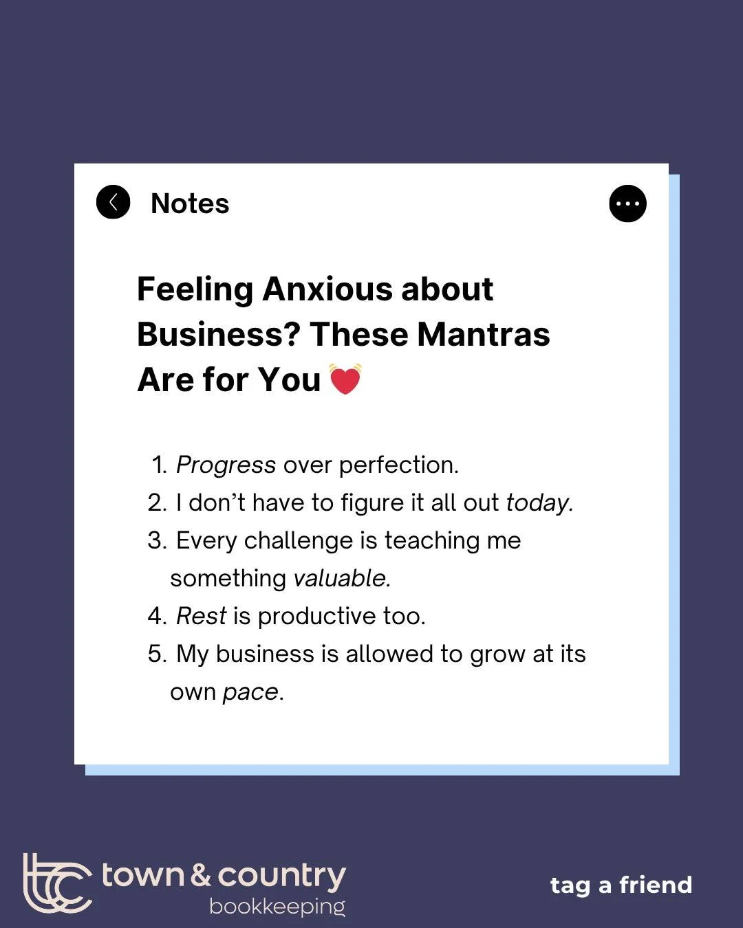When things feel heavy, a simple reminder can help you refocus and breathe.

Have a favourite mantra that keeps you grounded? 

Drop it in the comments it might be just what someone else needs to hear today.
.
.
.
#Mindset #Support #BusinessFinances 